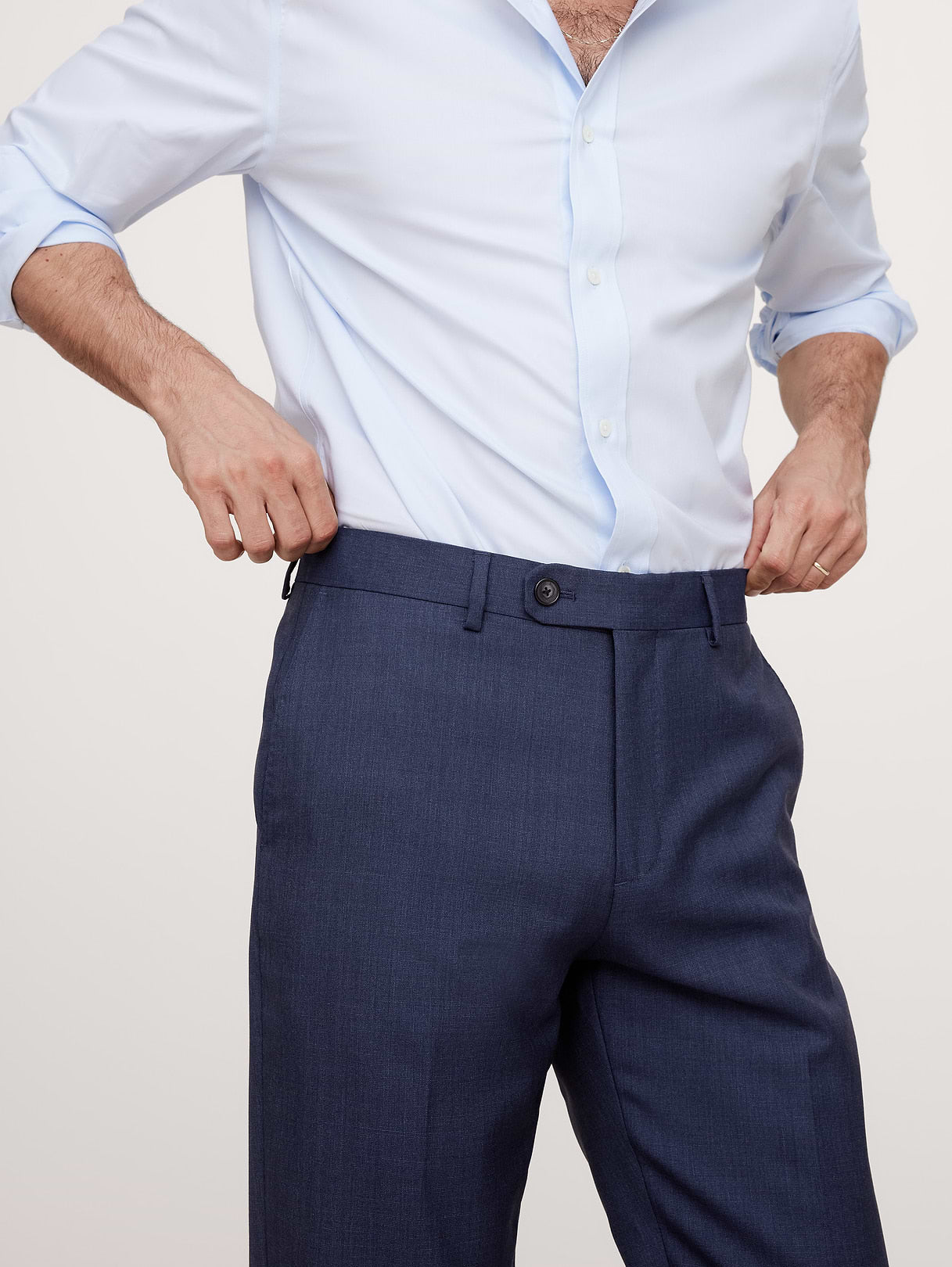 Signature Italian Rustico Suit Pant - Blue