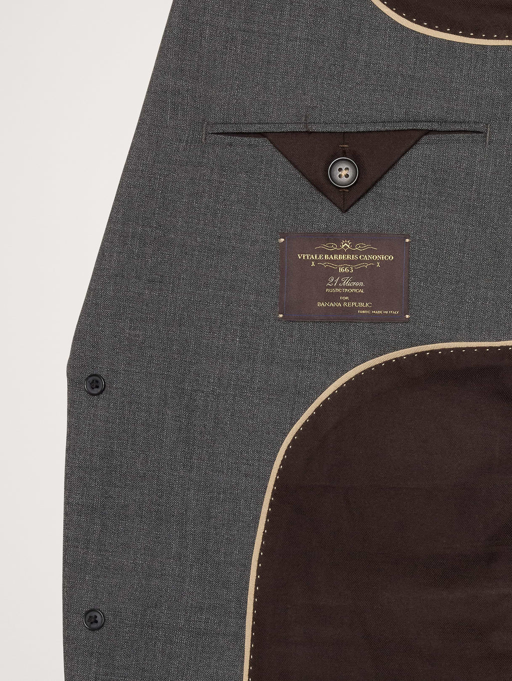 Signature Italian Rustico Suit Jacket - Charcoal Gray