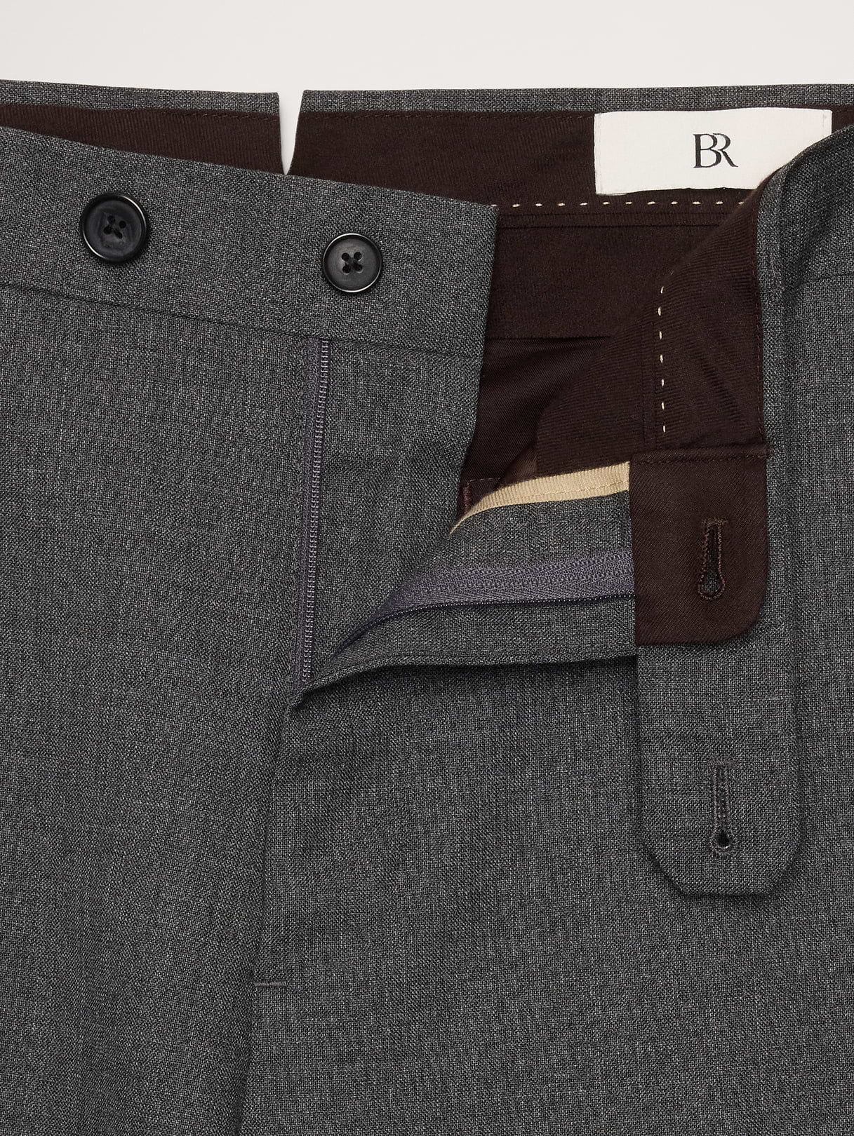 Signature Italian Rustico Suit Pant - Charcoal Gray