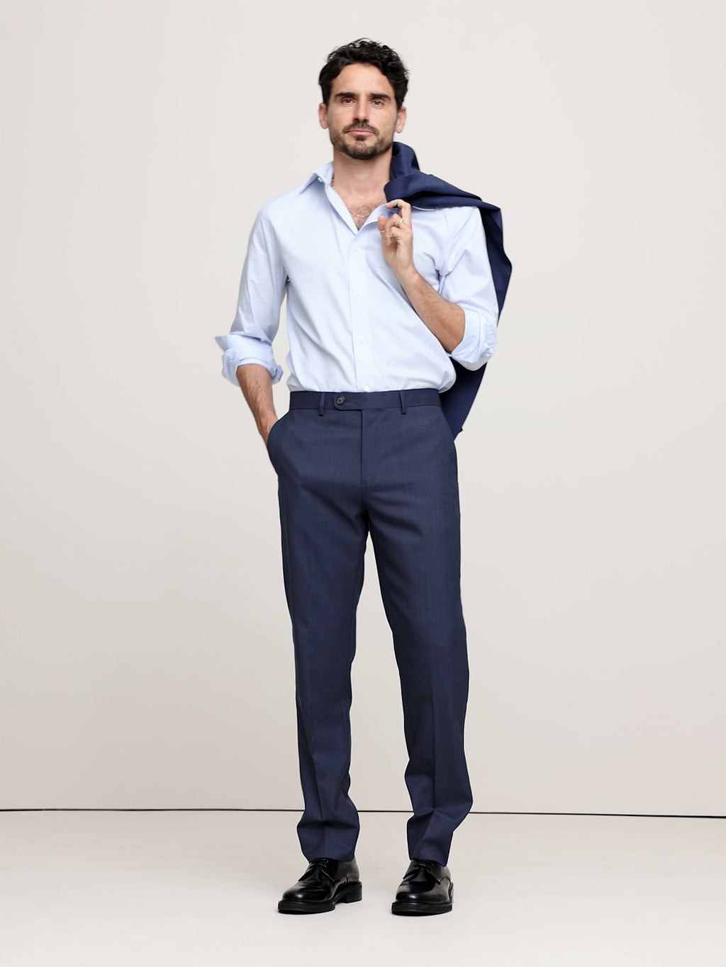 Signature Italian Rustico Suit Pant - Blue