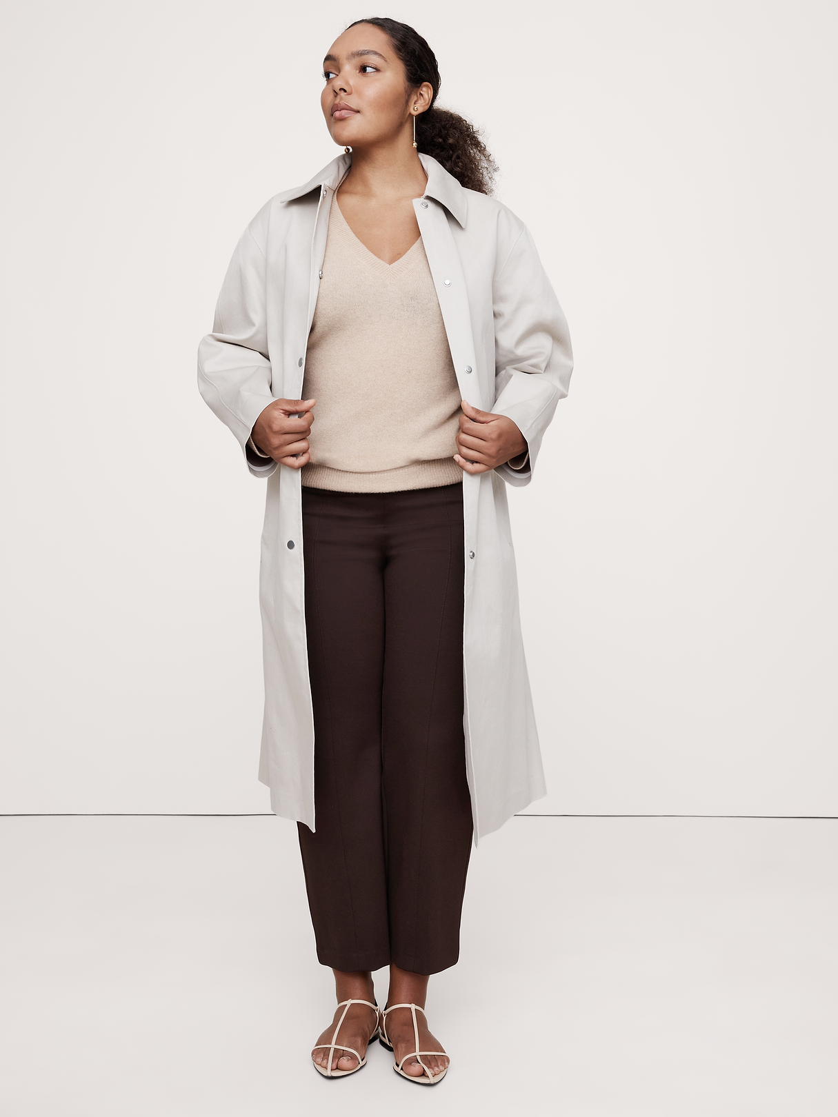 Fitted Everywhere Ponte Ankle Pant - Chocolate Ganache Brown