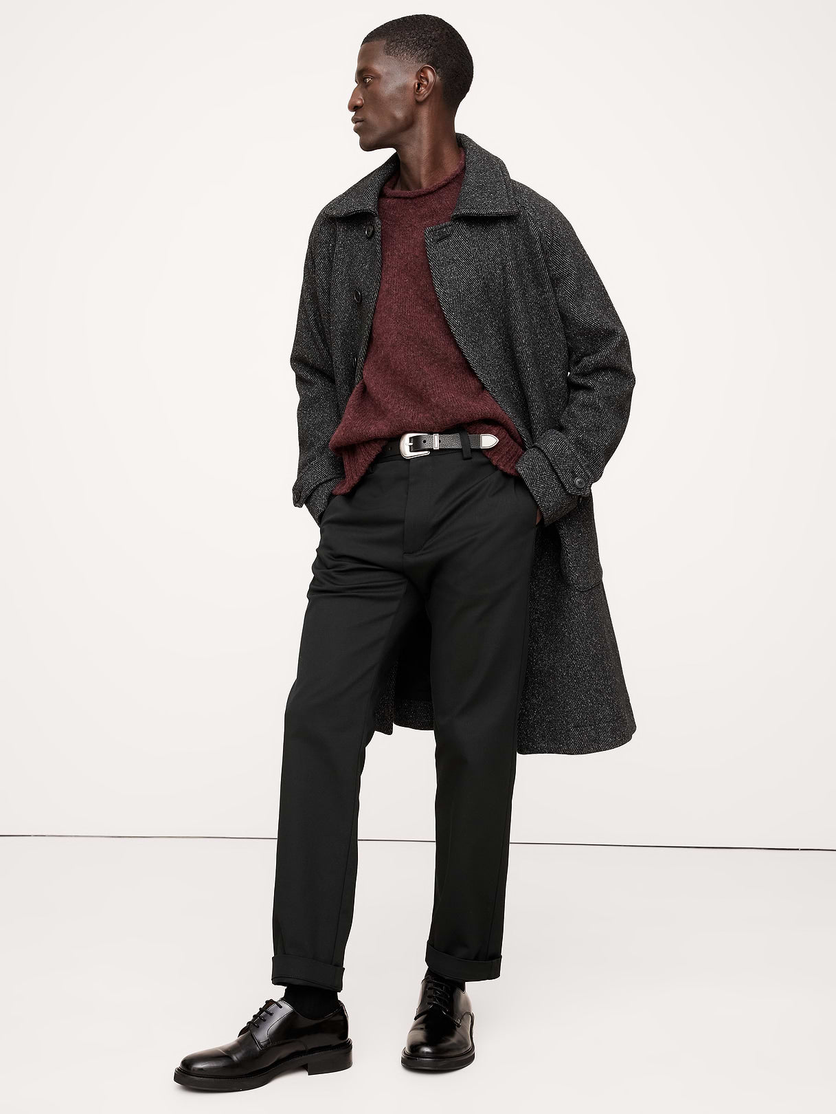 Straight Italian-Stretch Chino - Black