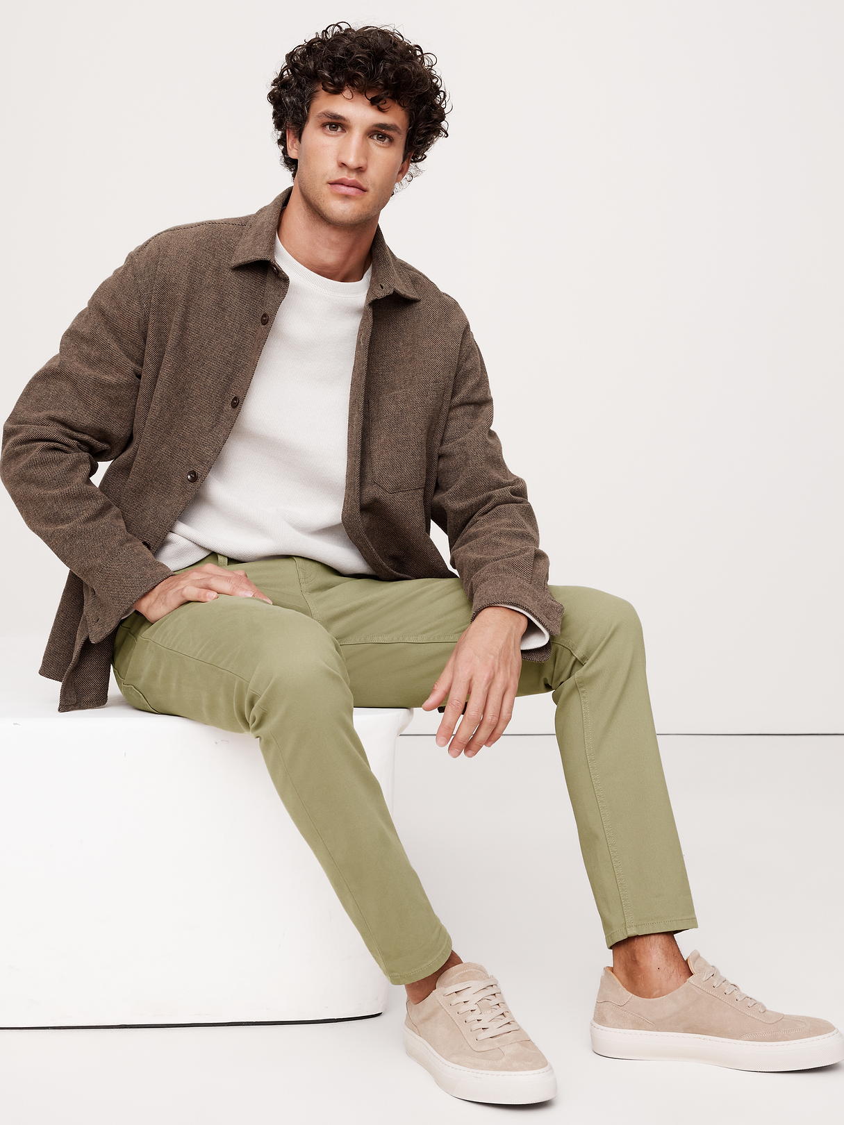 Skinny Traveler Pant 2.0 - Light Olive Green