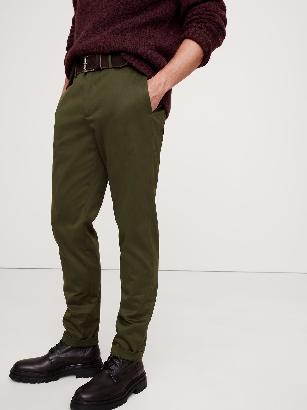 Athletic Rapid Movement Chino - Waimea Olive Green