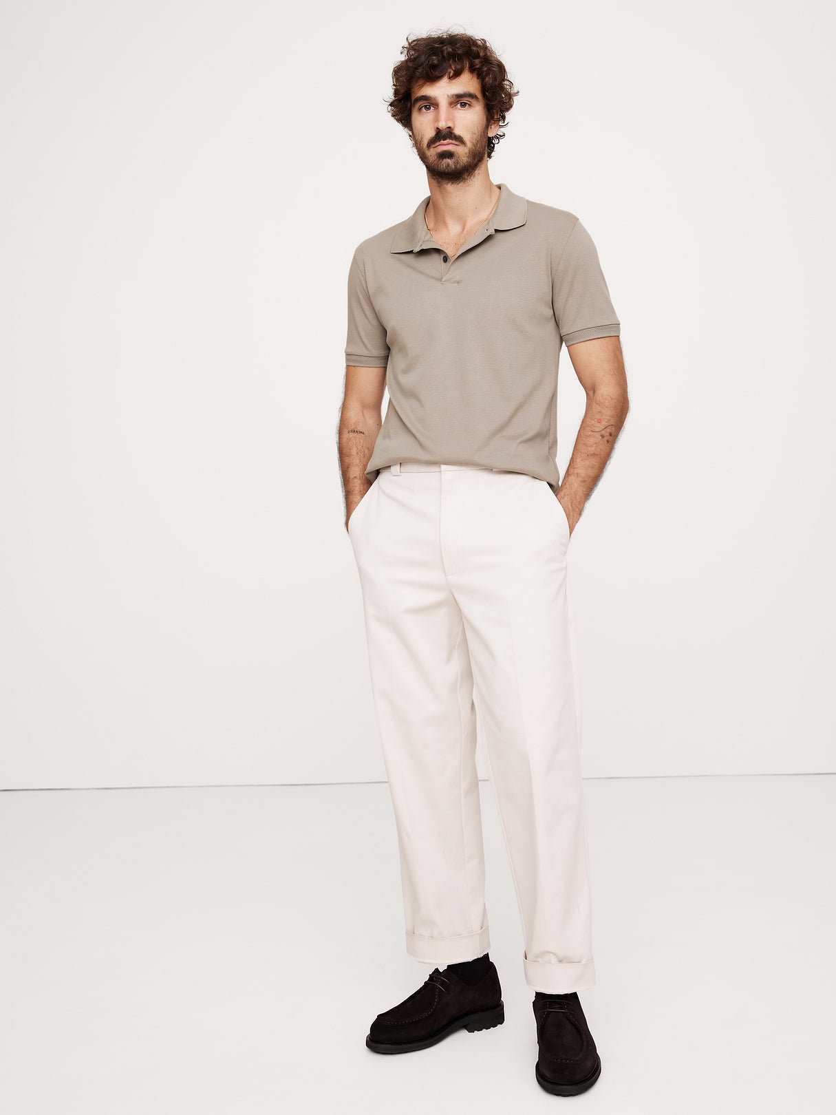 Luxury-Touch Polo - Mocha Chai