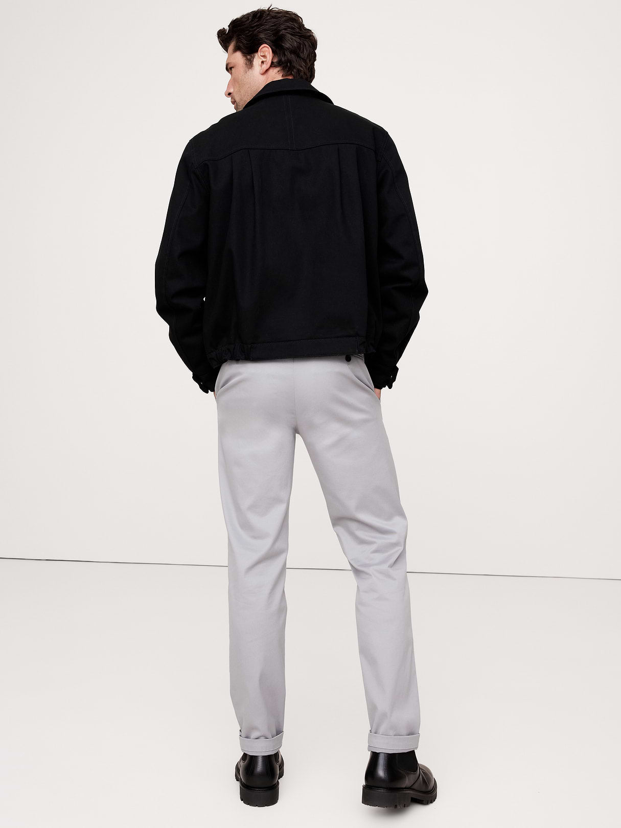 Slim Rapid Movement Chino - Cliff Gray