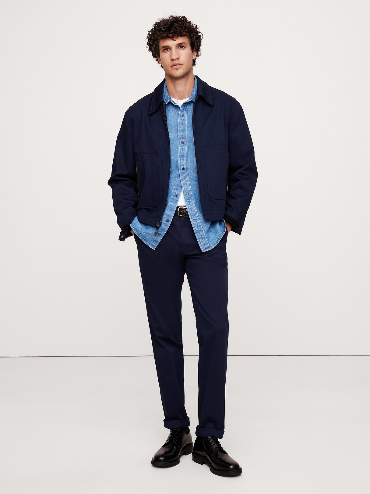 Slim Rapid Movement Chino - Navy Blue