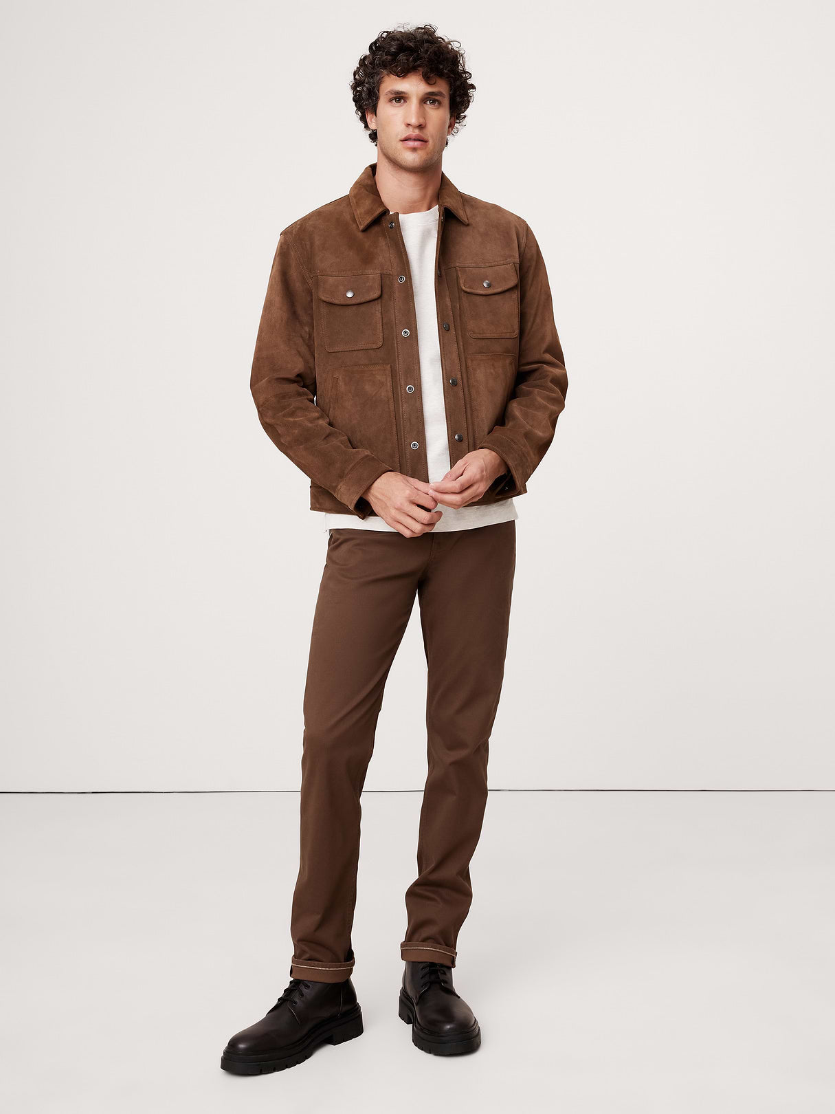 Slim Traveler Pant - Chocolate Brown