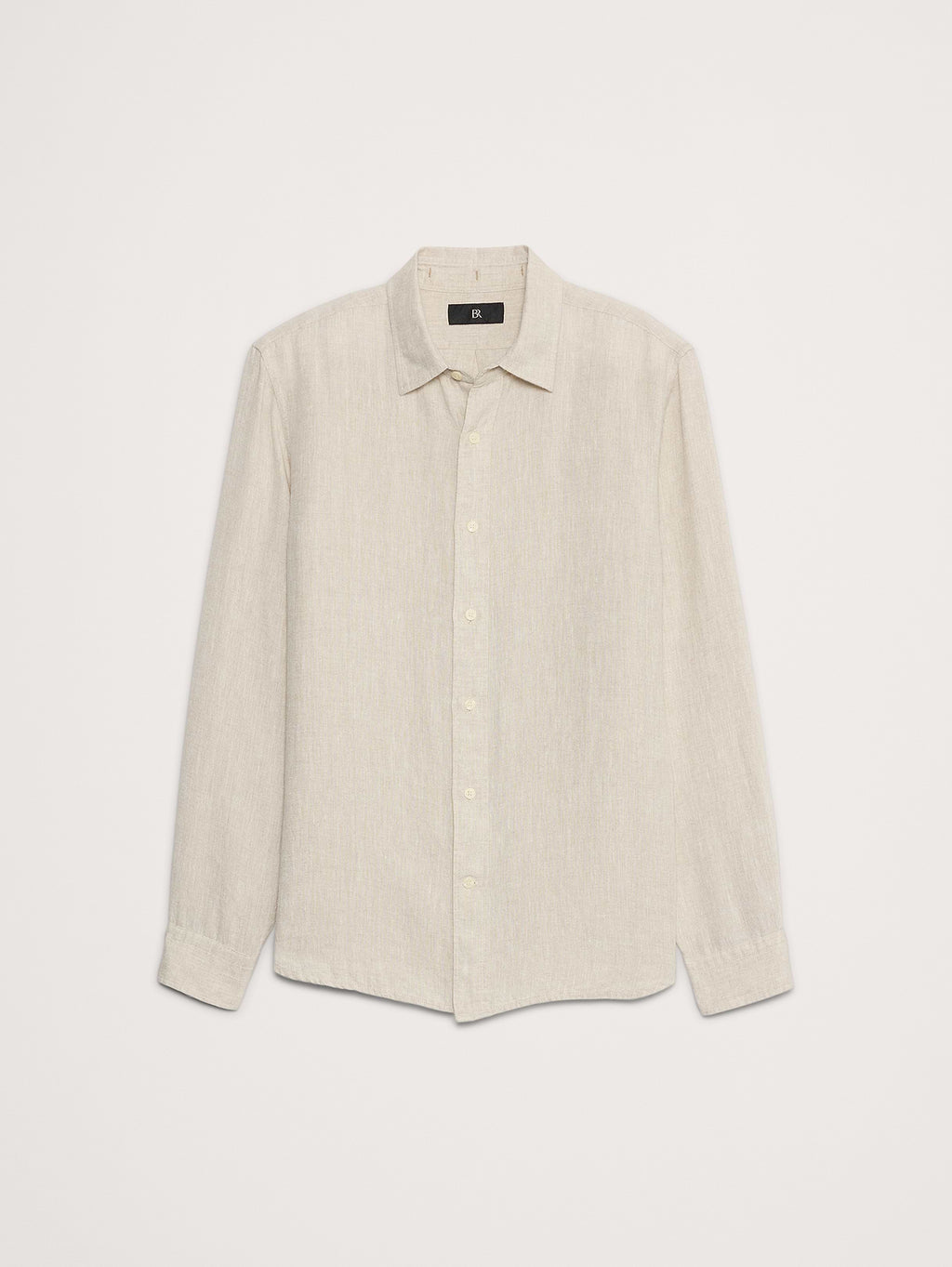 Slim-Fit Linen Shirt - Natural Beige