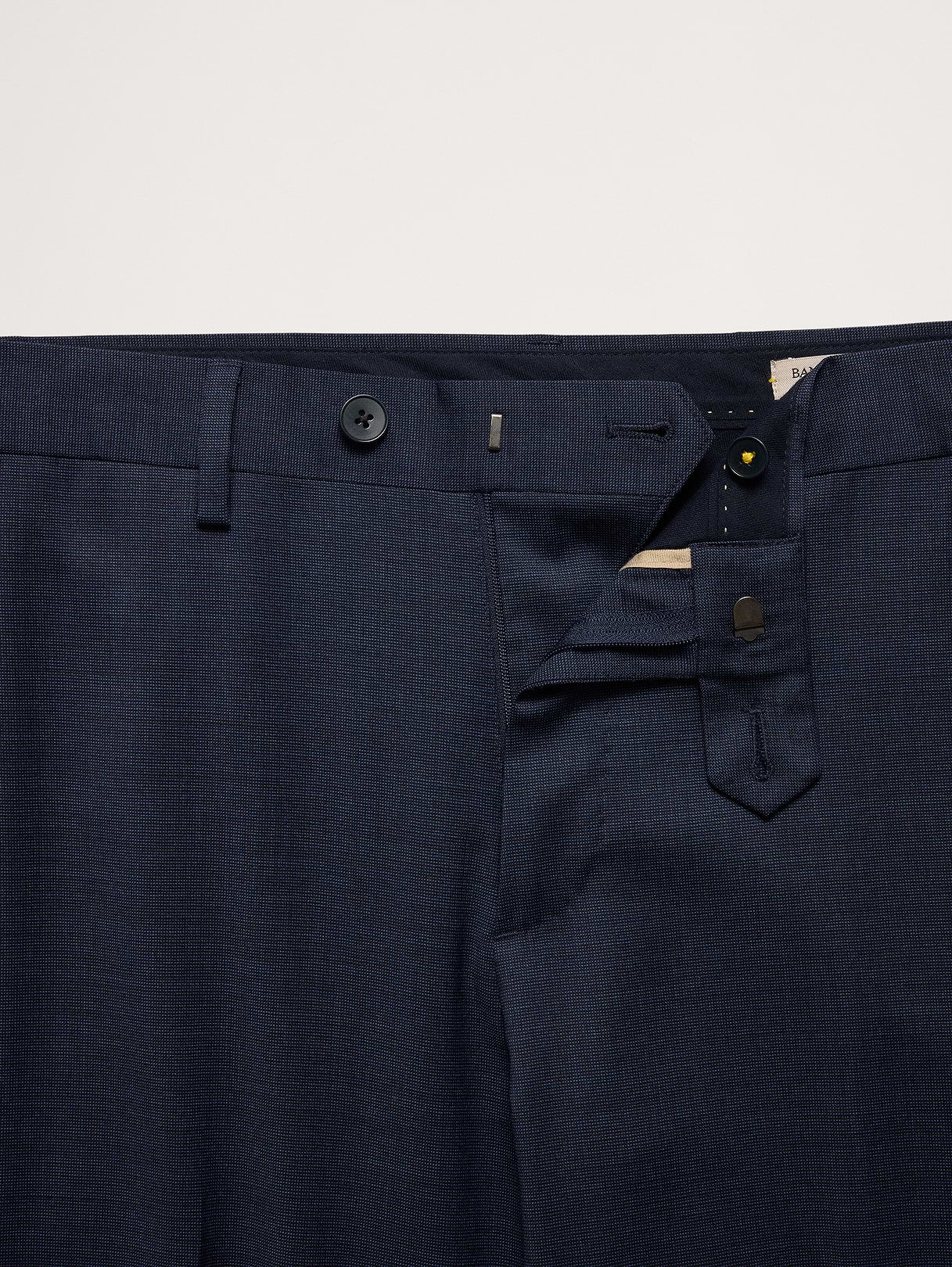 Signature Italian Nailhead Suit Pant - Blue