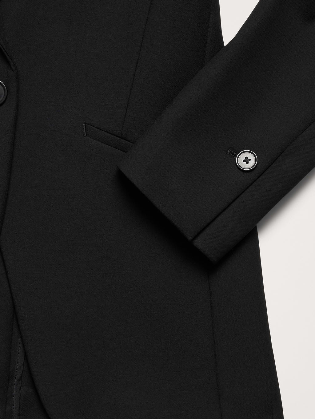 Slim Refined Blazer - Black