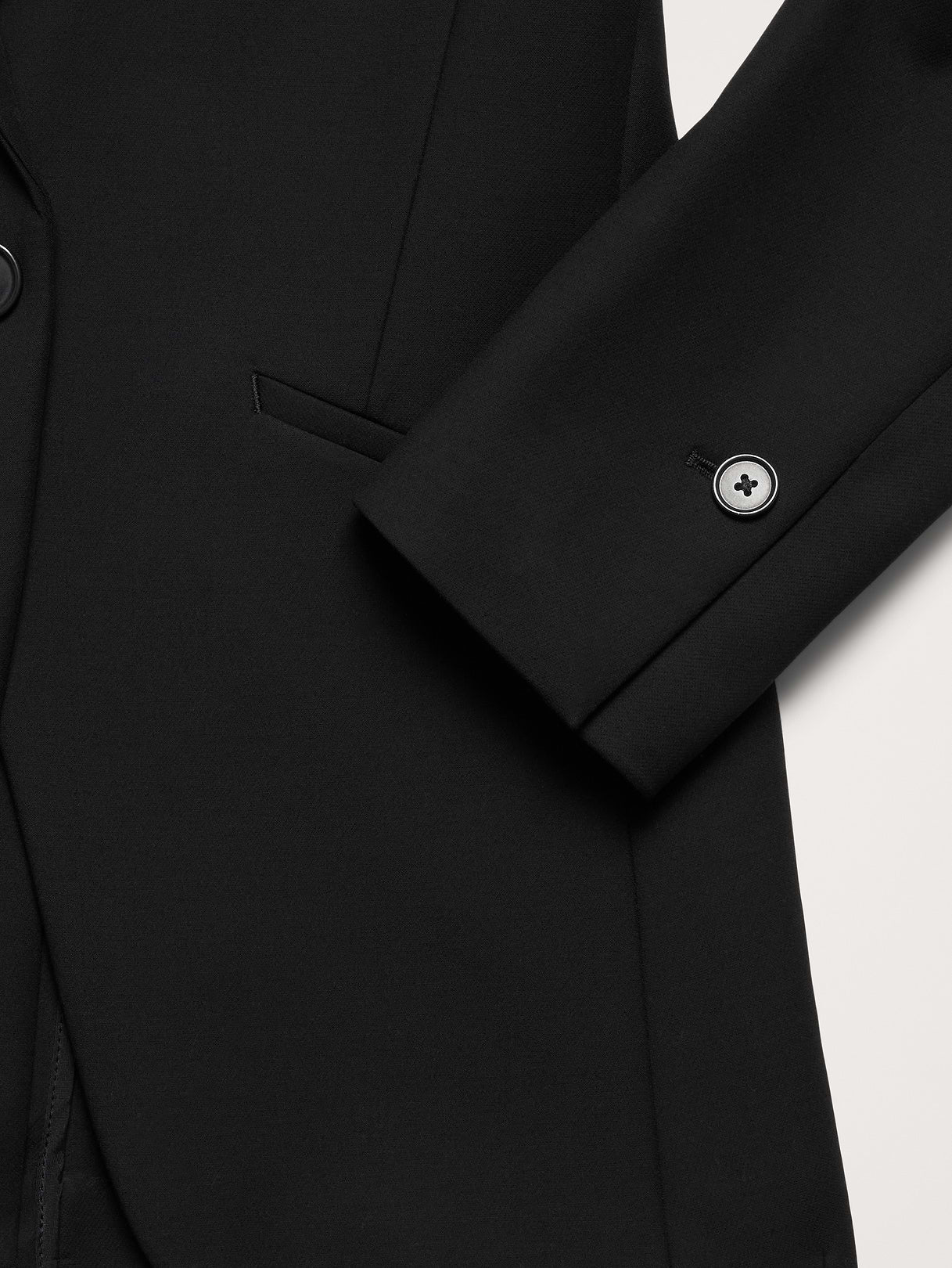 Slim Refined Blazer - Black