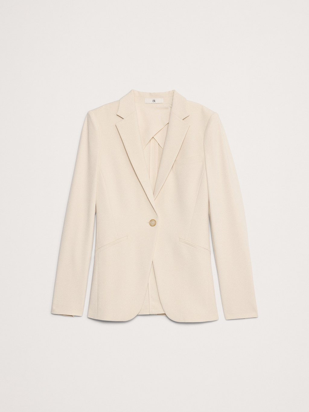Slim Refined Blazer - Cream White