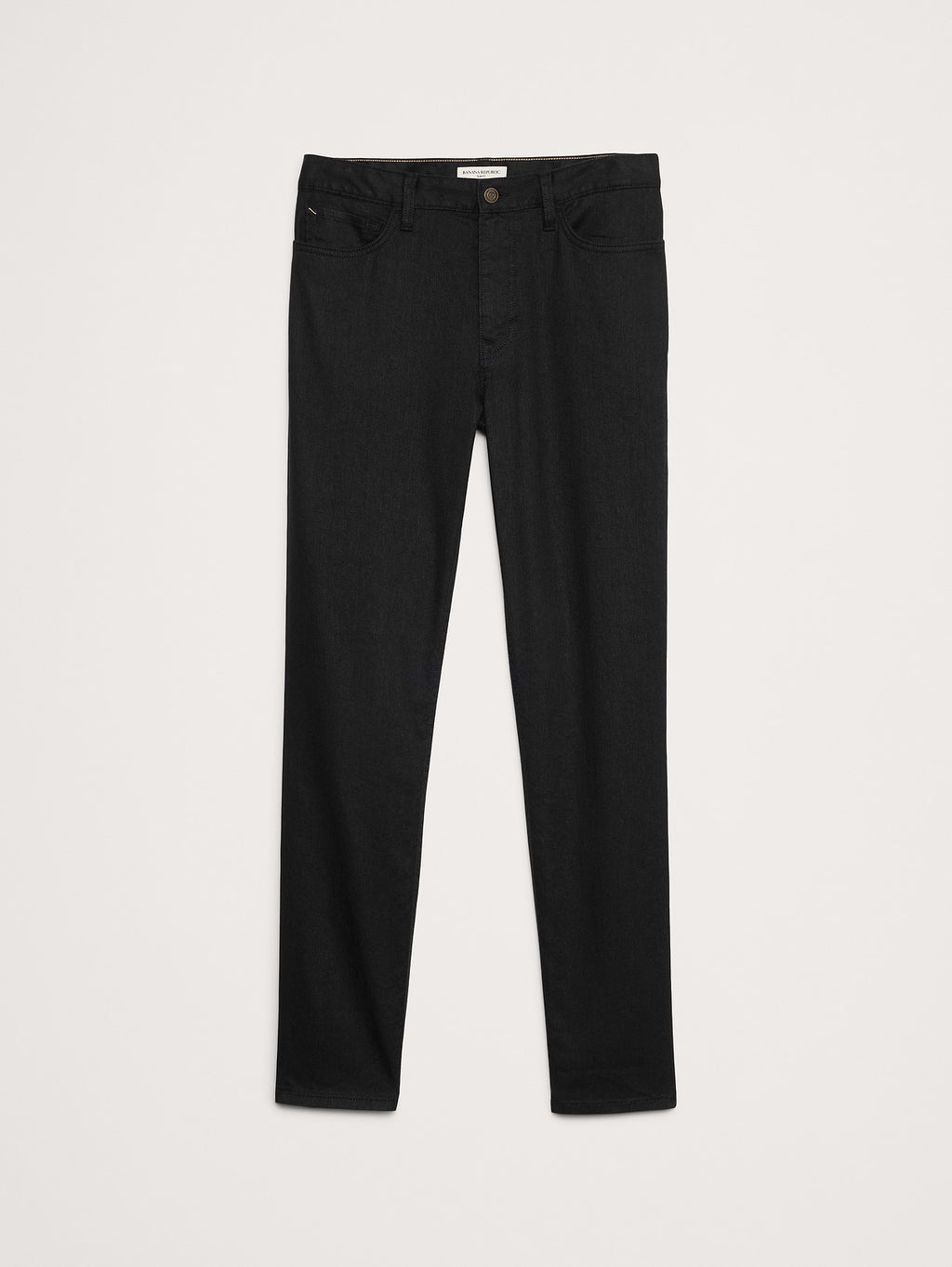 Slim Linen-Cotton Traveler Pant - Black