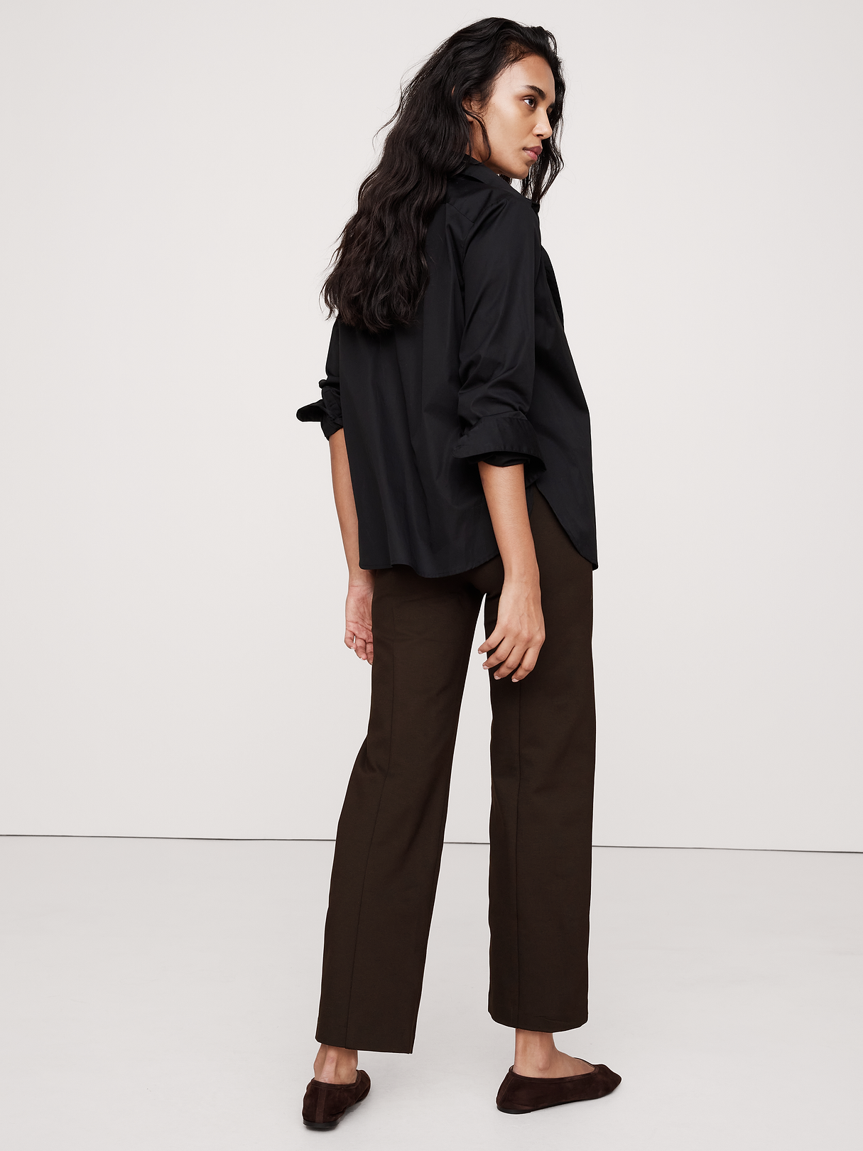Fitted Everywhere Ponte Ankle Pant - Chocolate Ganache Brown