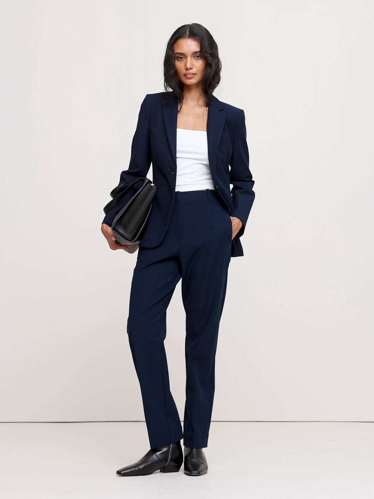 Slim Refined Blazer - Hyper Navy Blue