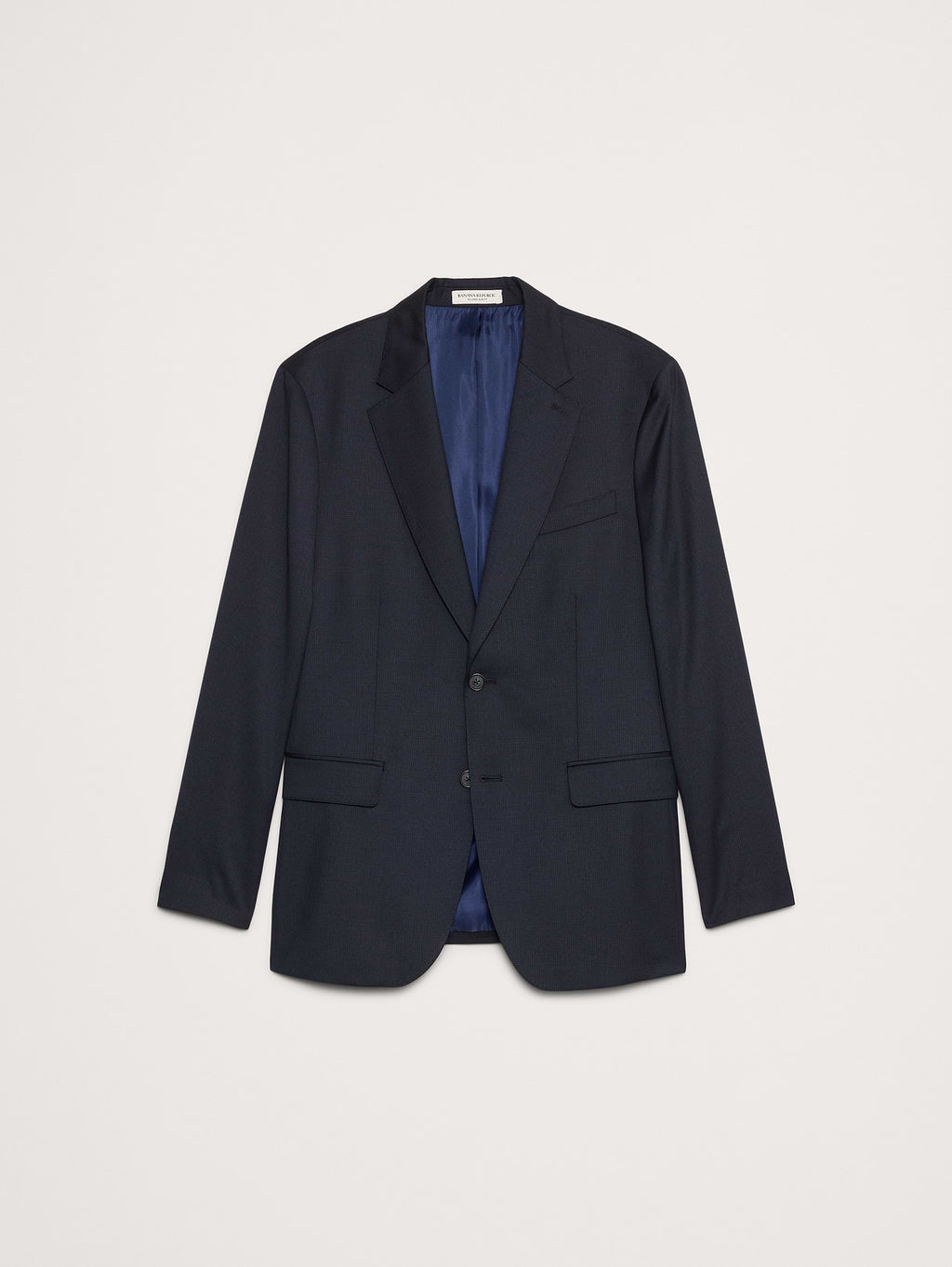 Signature Italian Houndstooth Suit Jacket - Navy Blue