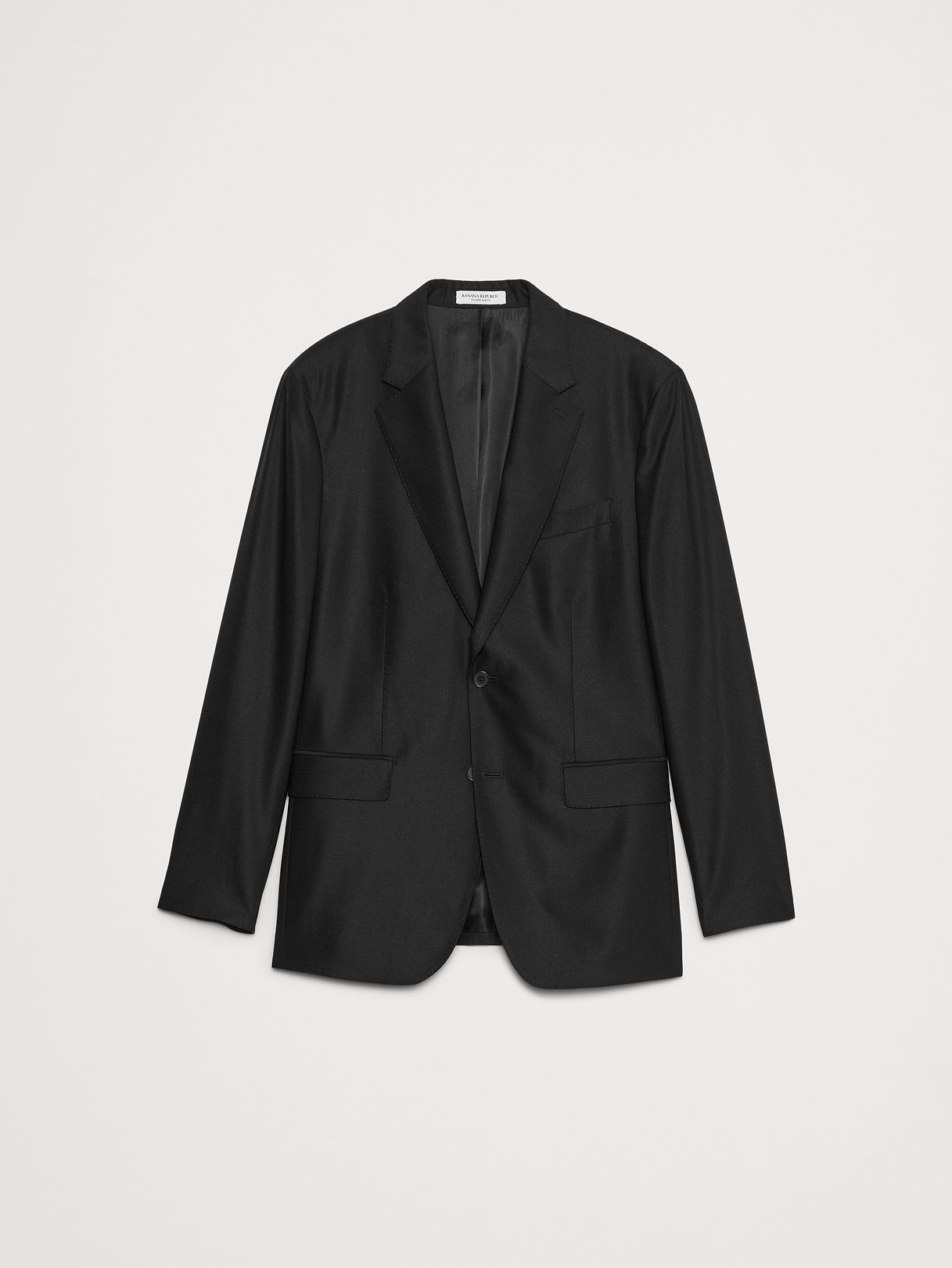 Signature Italian Hopsack Suit Jacket - Black