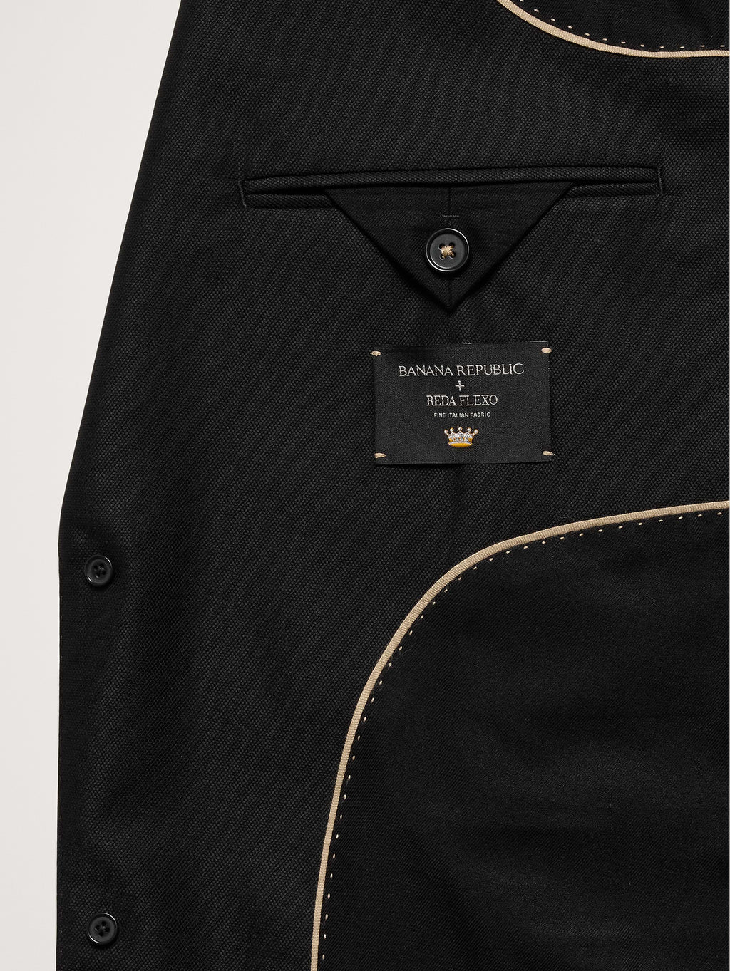 Signature Italian Hopsack Suit Jacket - Black