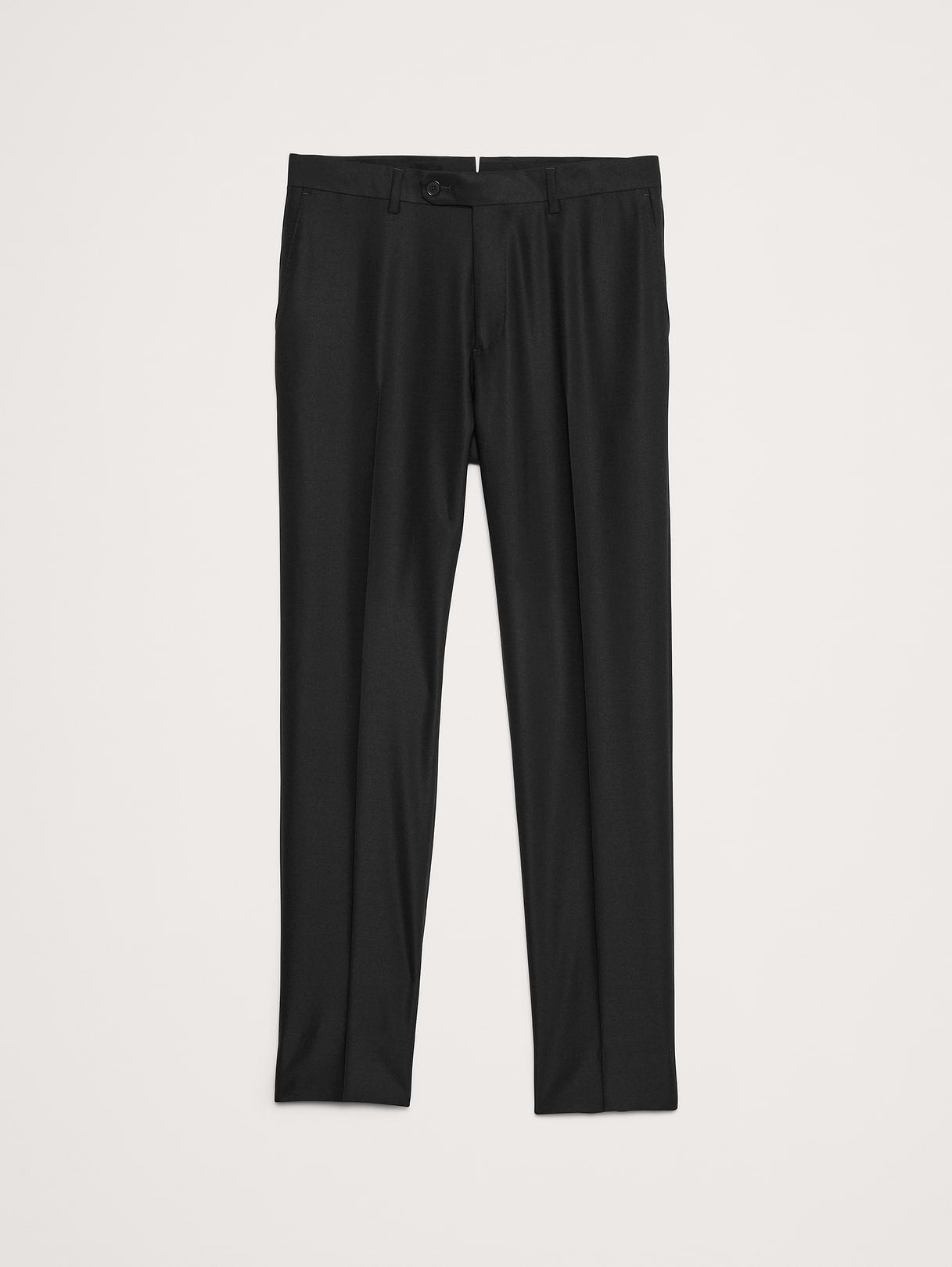 Signature Italian Hopsack Suit Pant - Black