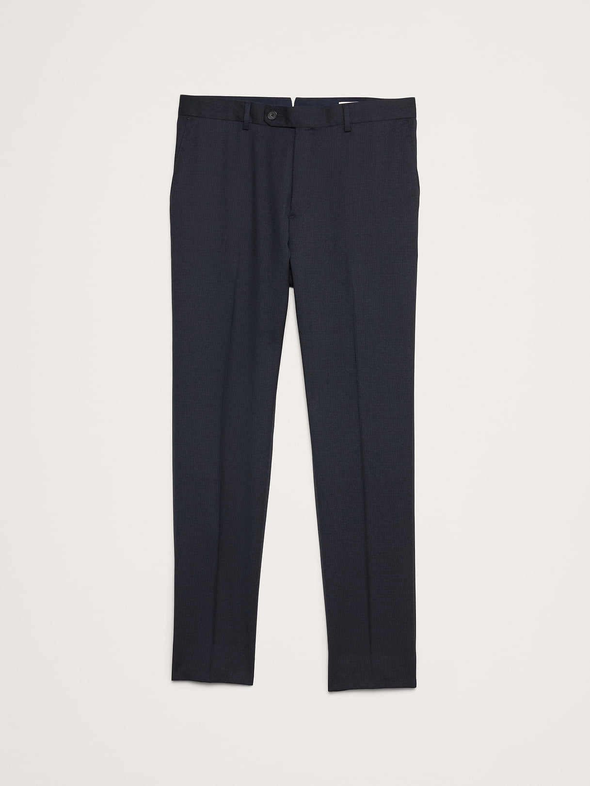Signature Italian Houndstooth Suit Pant - Navy Blue