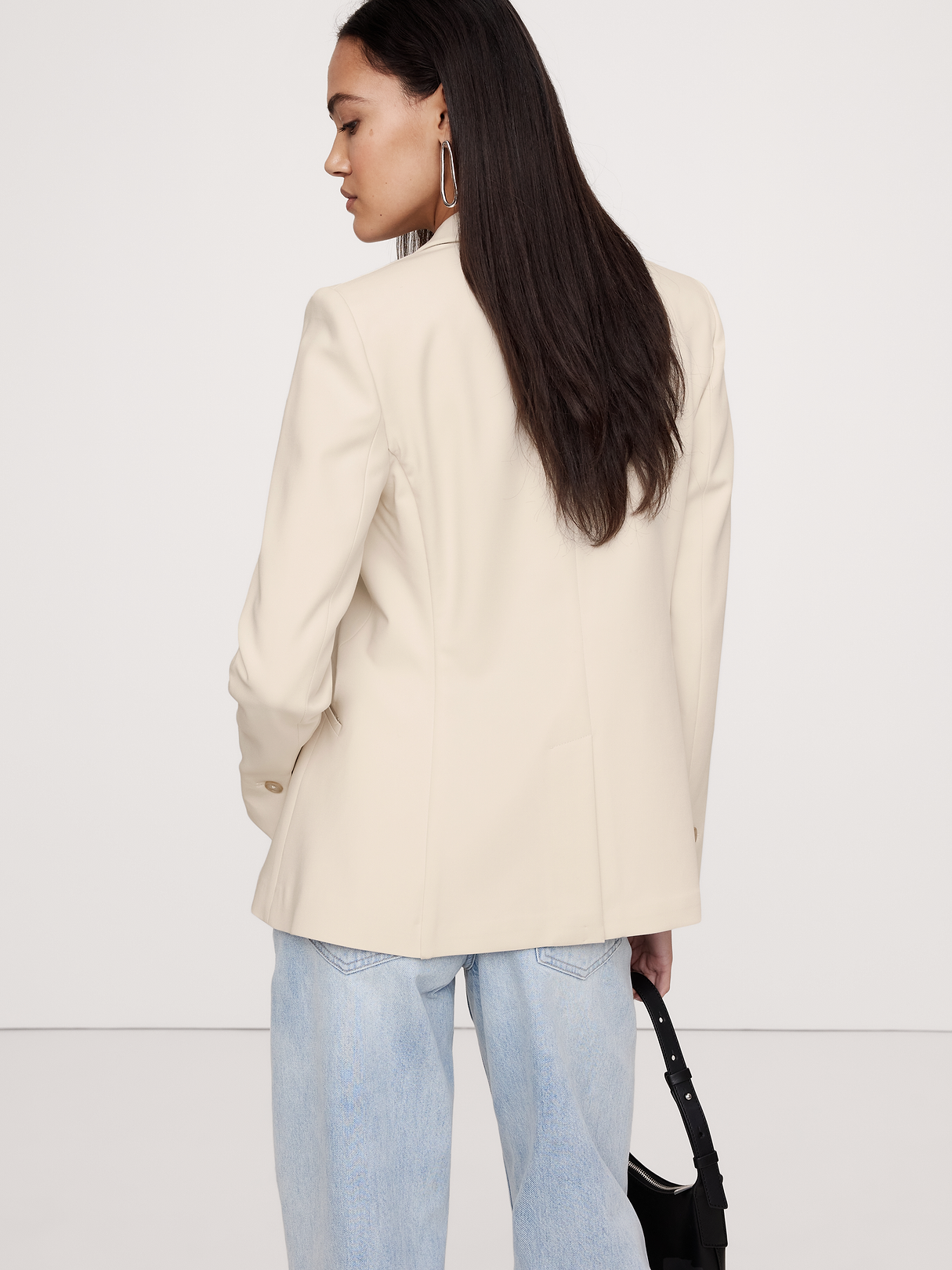 Slim Refined Blazer - Cream White