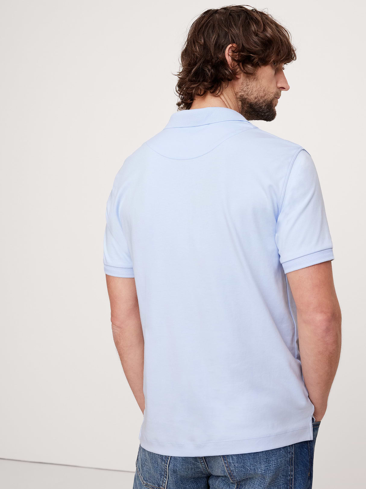 Luxury-Touch Polo - Blue Meditation
