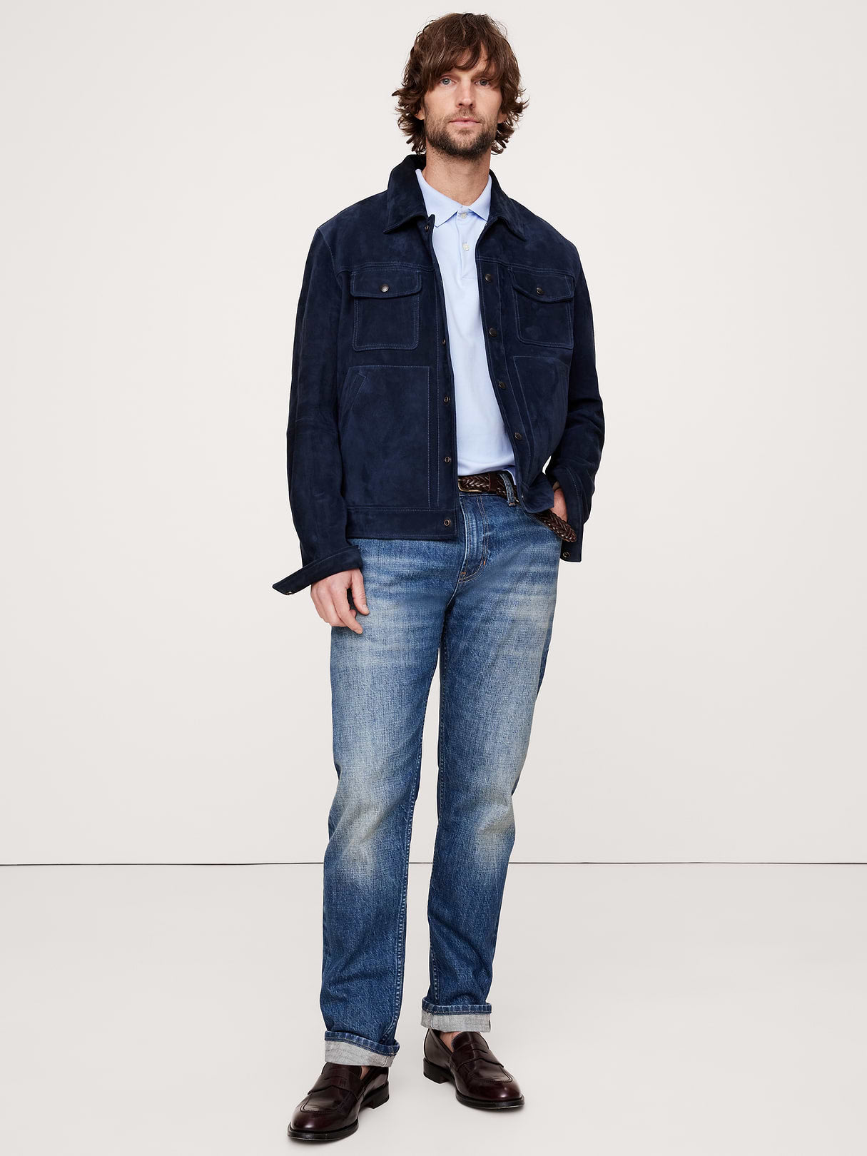 Luxury-Touch Polo - Blue Meditation