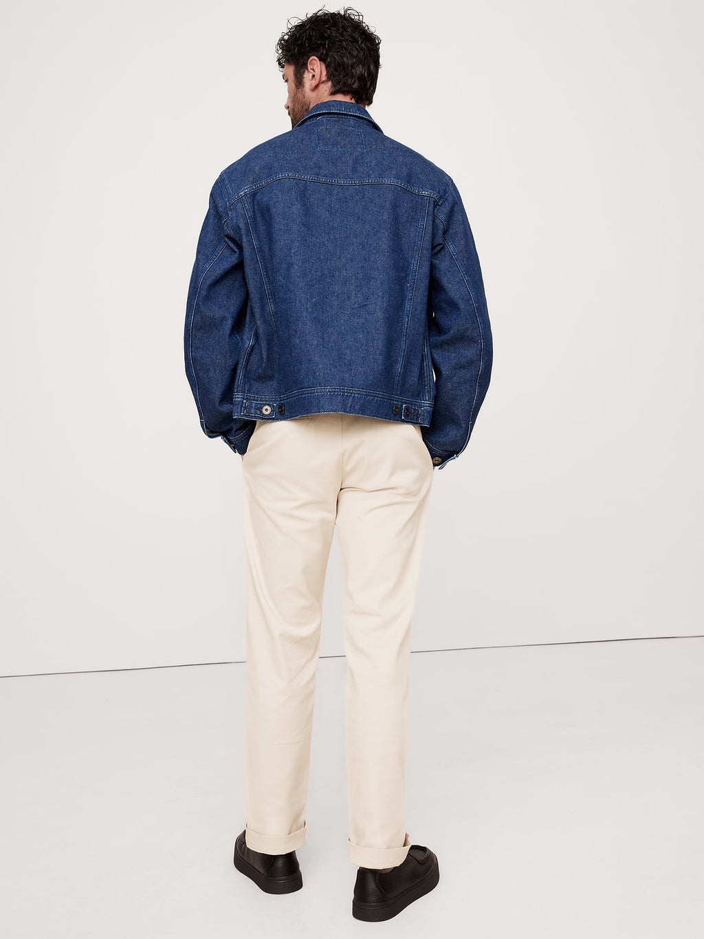 Straight Italian-Stretch Chino - Cream White