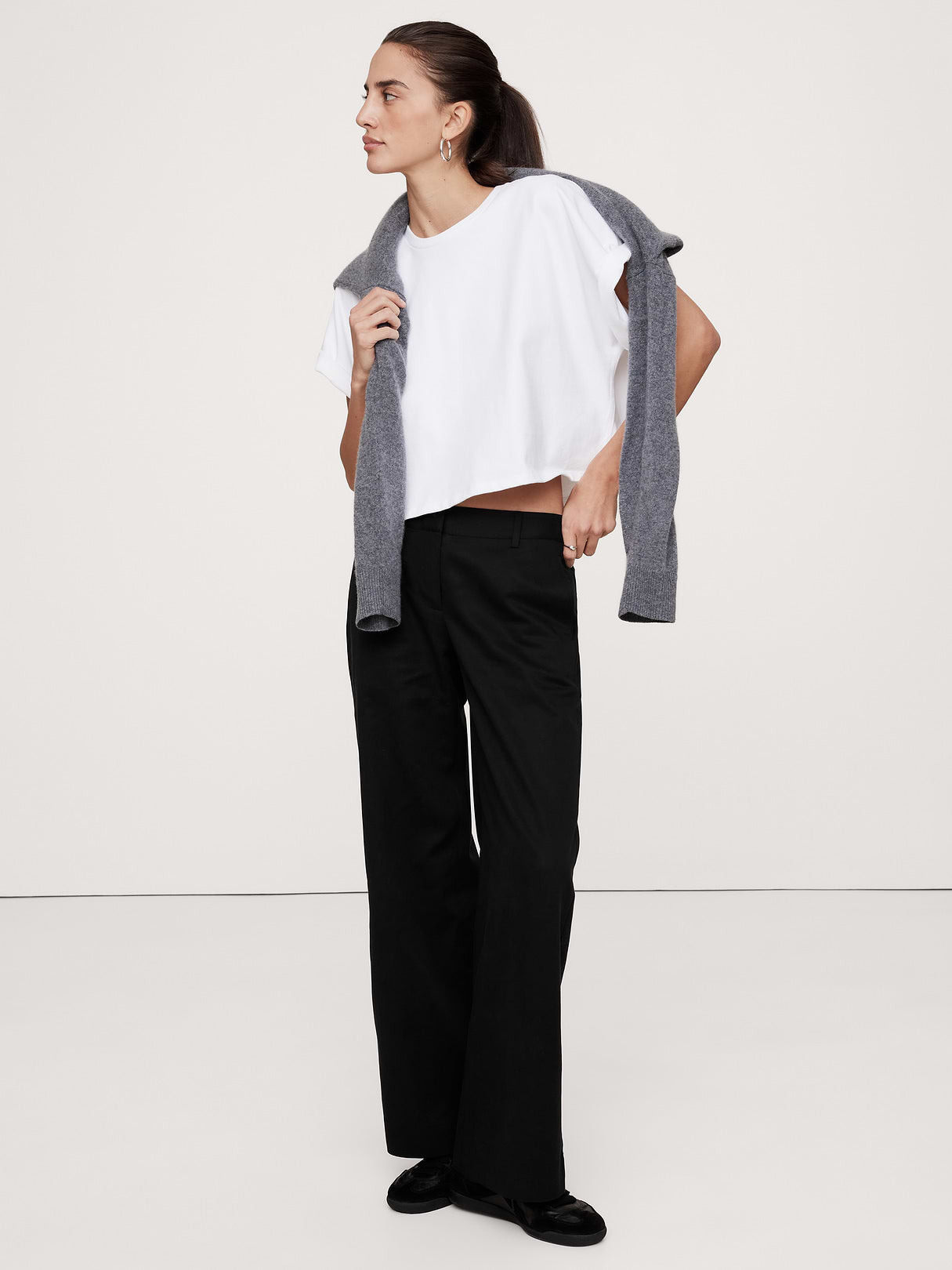 The Everyday Wide-Leg Pant in Tencel™-Cotton - Black