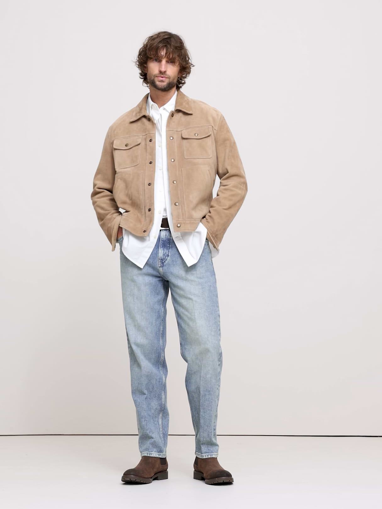 Vintage Straight Tailored Jean - Glass Blue Light Wash