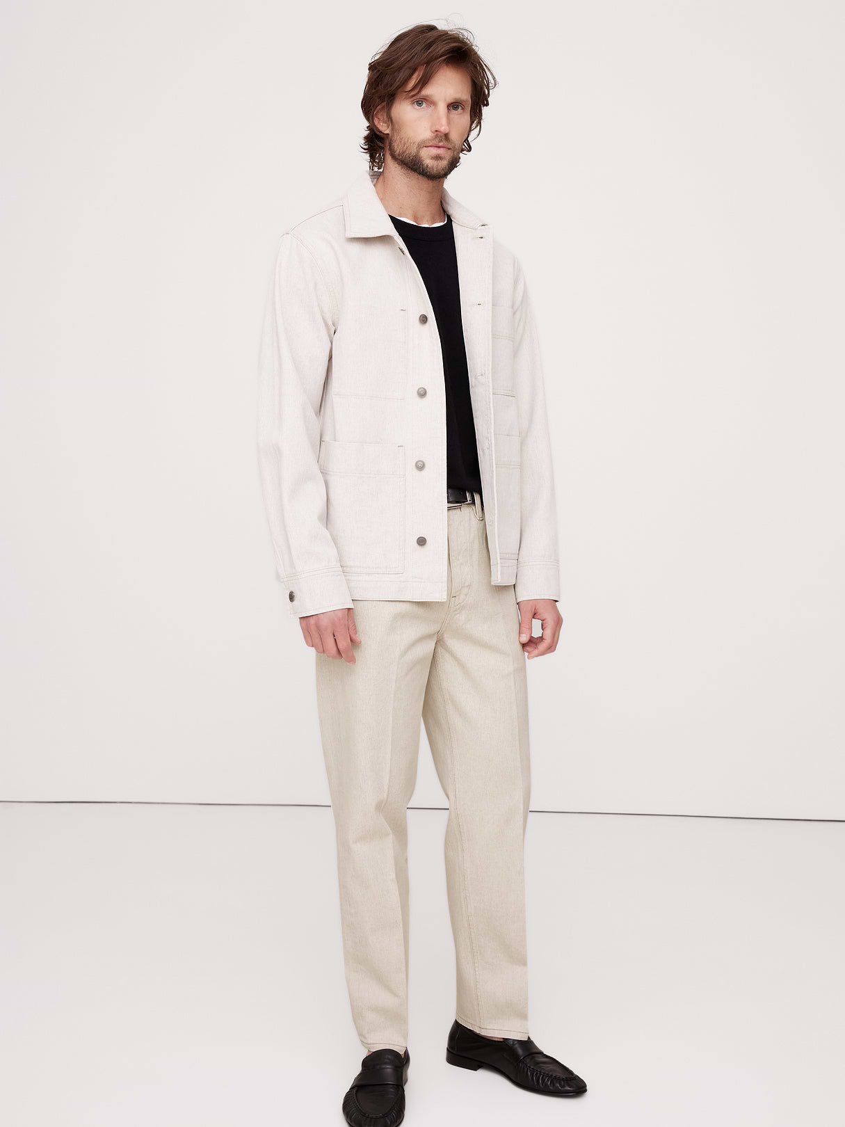 Vintage Straight Tailored Jean - Sea Salt