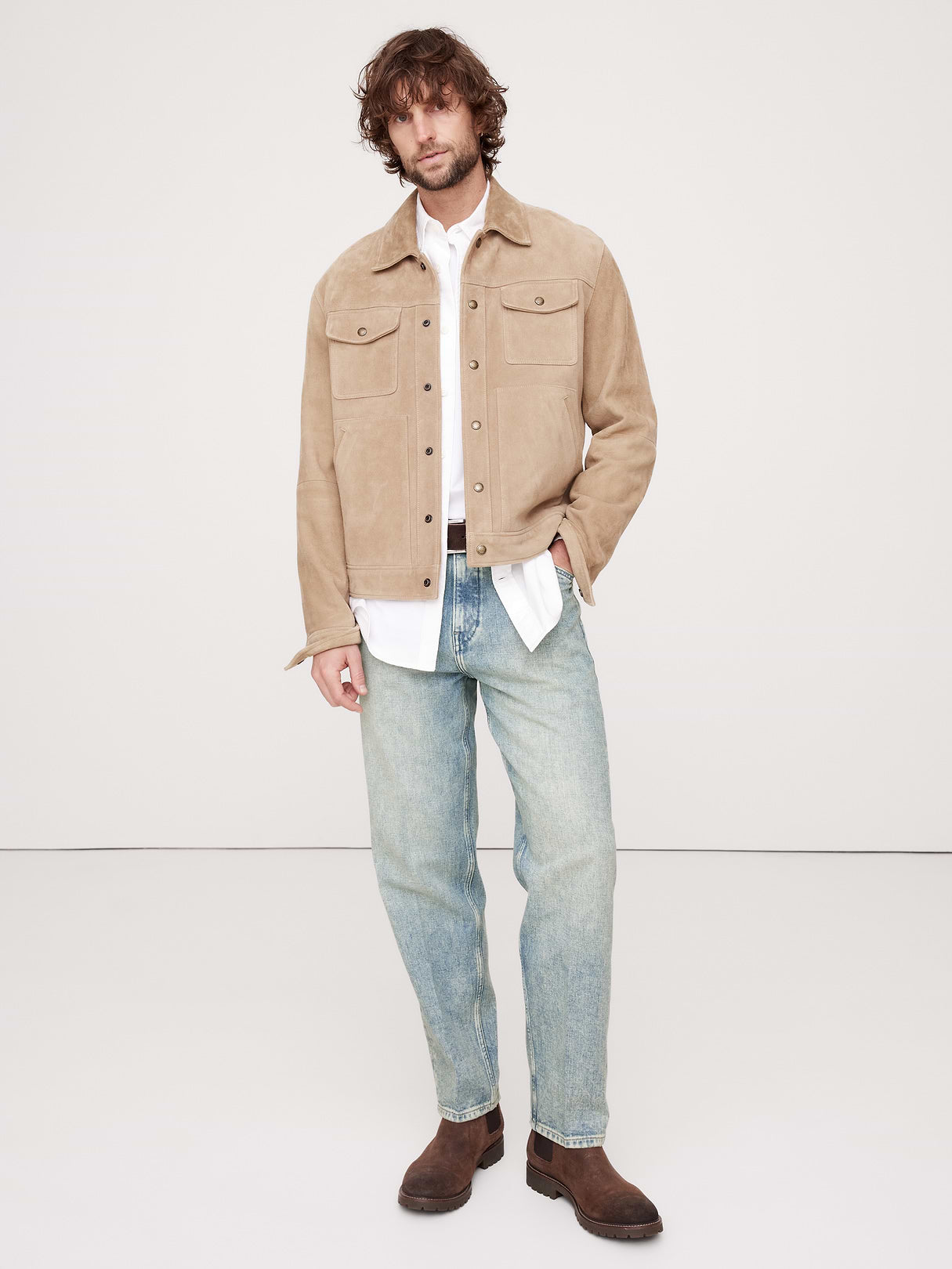 Vintage Straight Tailored Jean - Glass Blue Light Wash