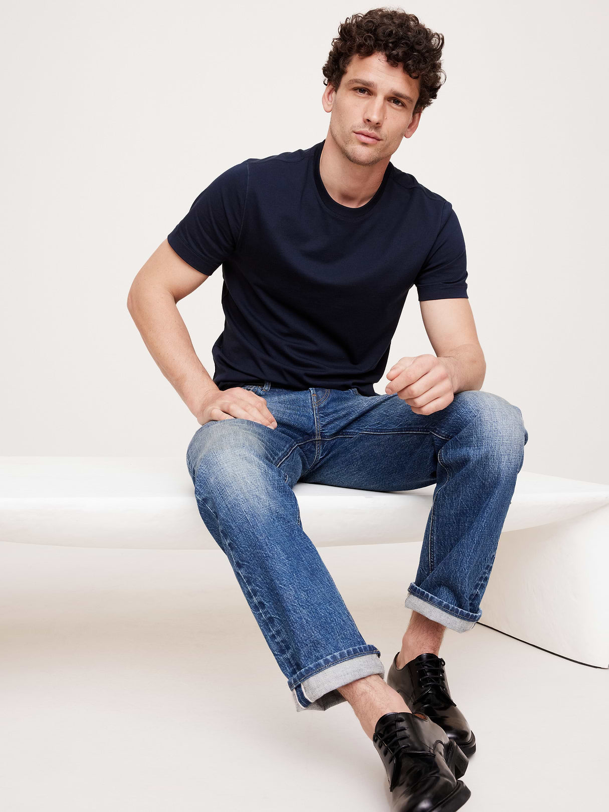 Authentic Supima® Midweight T-Shirt 2-Pack - Navy Blue