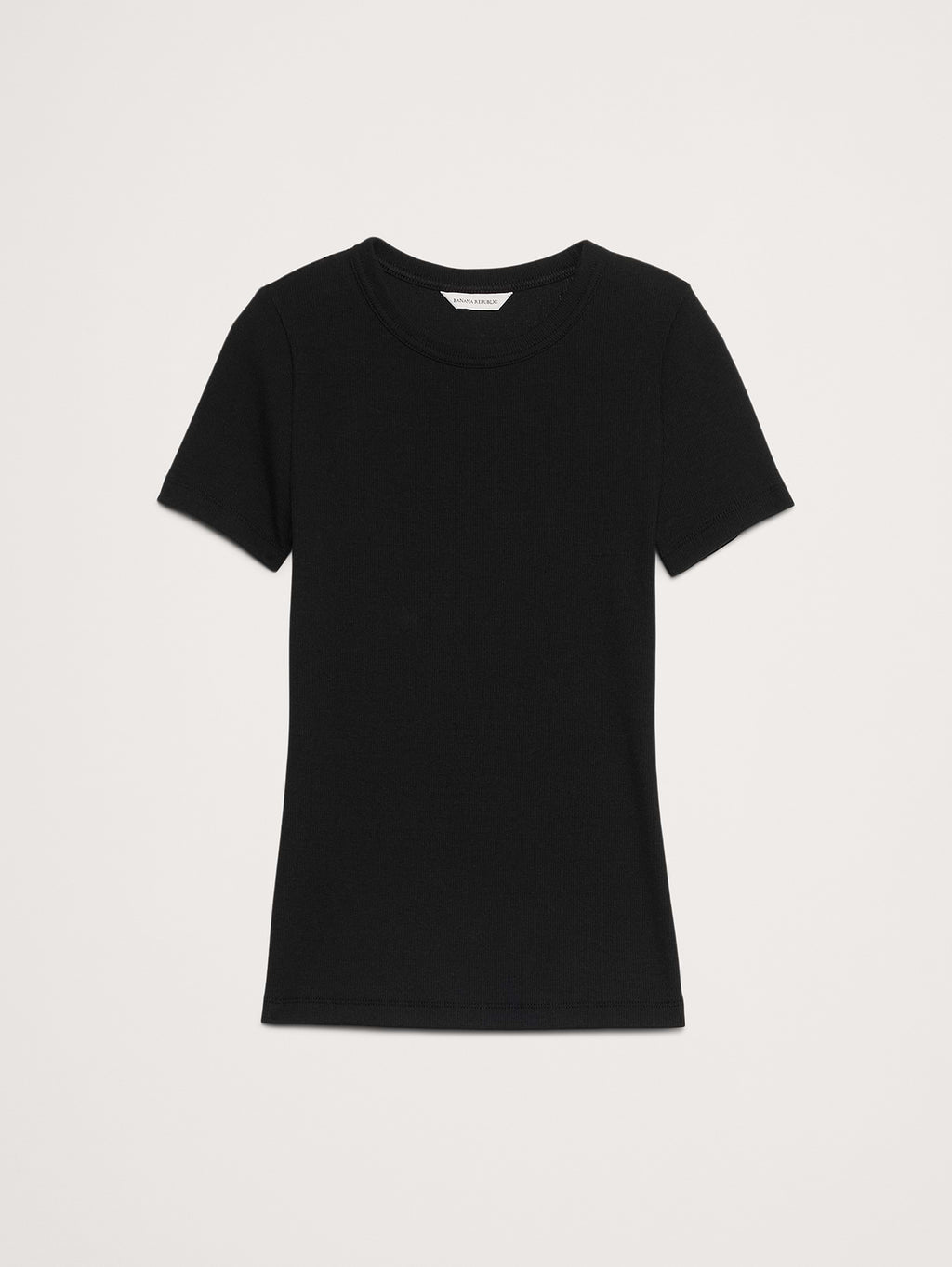 Ribbed Baby T-Shirt - Black