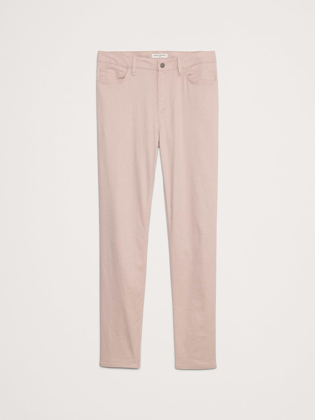 Slim Linen-Cotton Traveler Pant - Pink