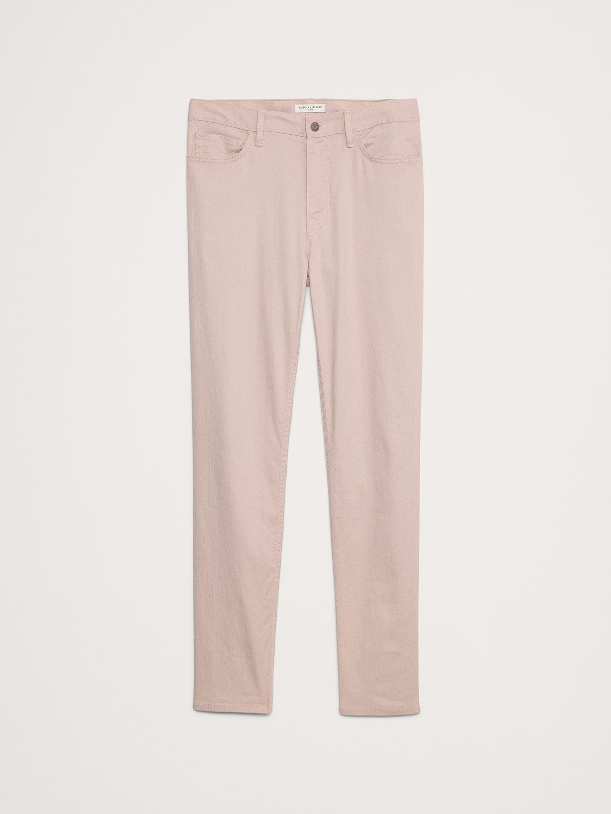 Slim Linen-Cotton Traveler Pant - Pink