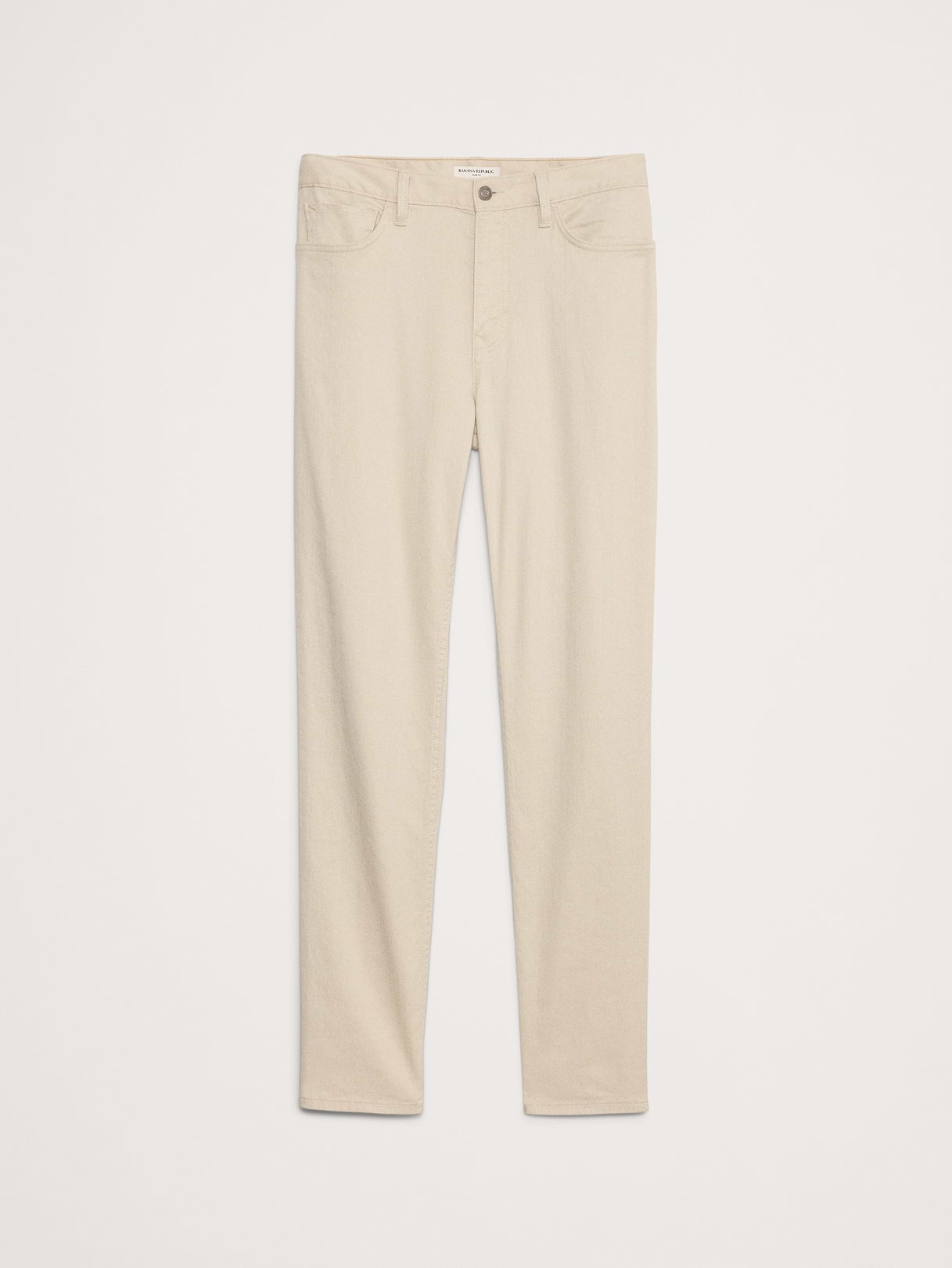Slim Linen-Cotton Traveler Pant - Light Khaki
