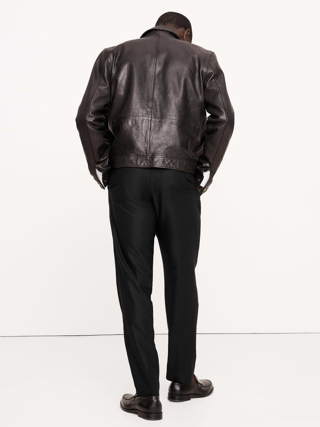 Signature Italian Hopsack Suit Pant - Black