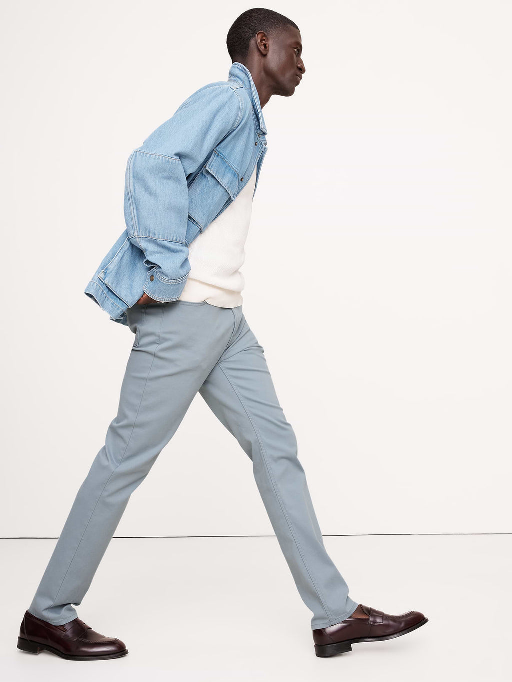Slim Traveler Pant - Blue Grey