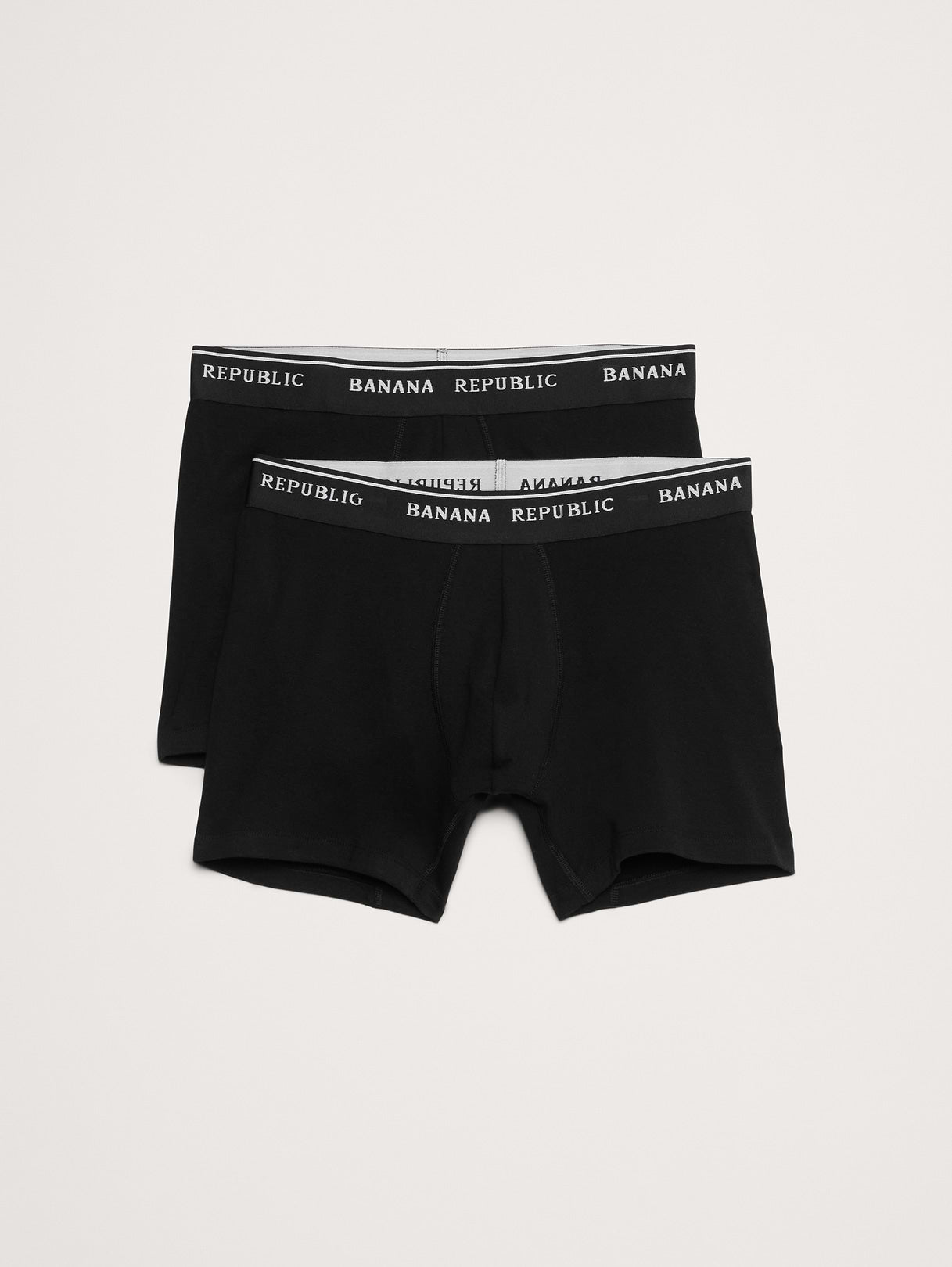 Stretch Supima® Cotton Boxer Brief 2-Pack - Black