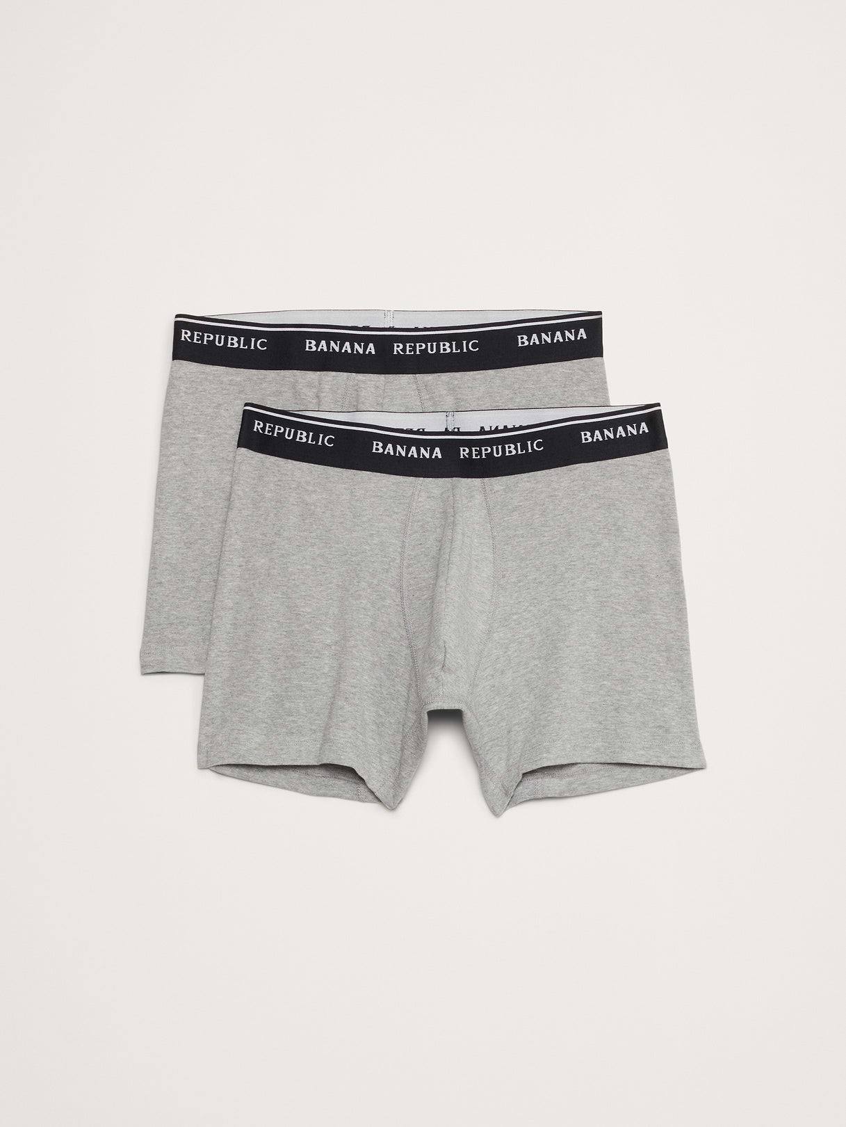Stretch Supima® Cotton Boxer Brief 2-Pack - Heather Gray