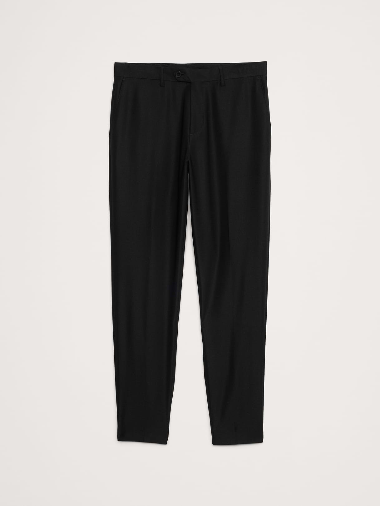 Signature Italian Hopsack Suit Pant - Black