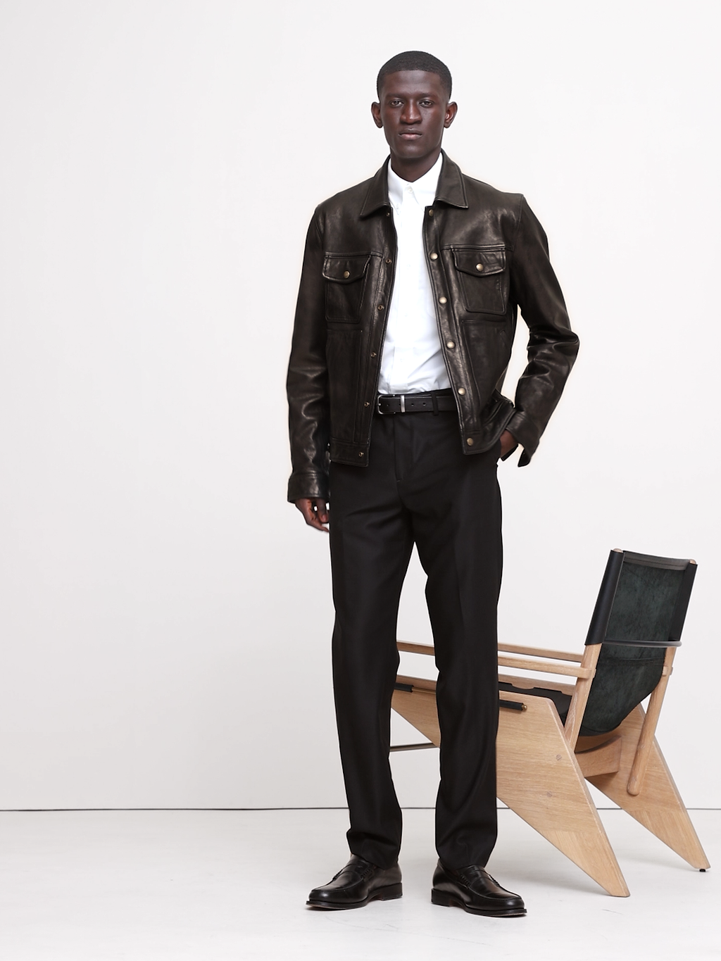 Signature Italian Hopsack Suit Pant - Black