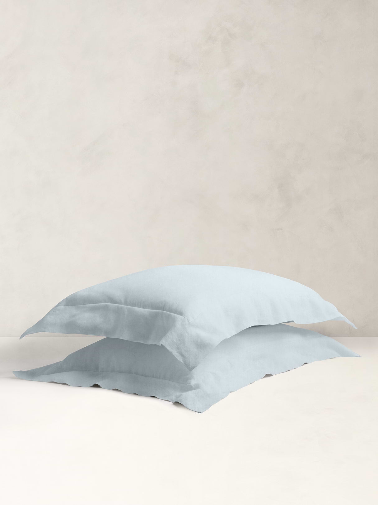 Fine Linen Sham Set - Sky Blue