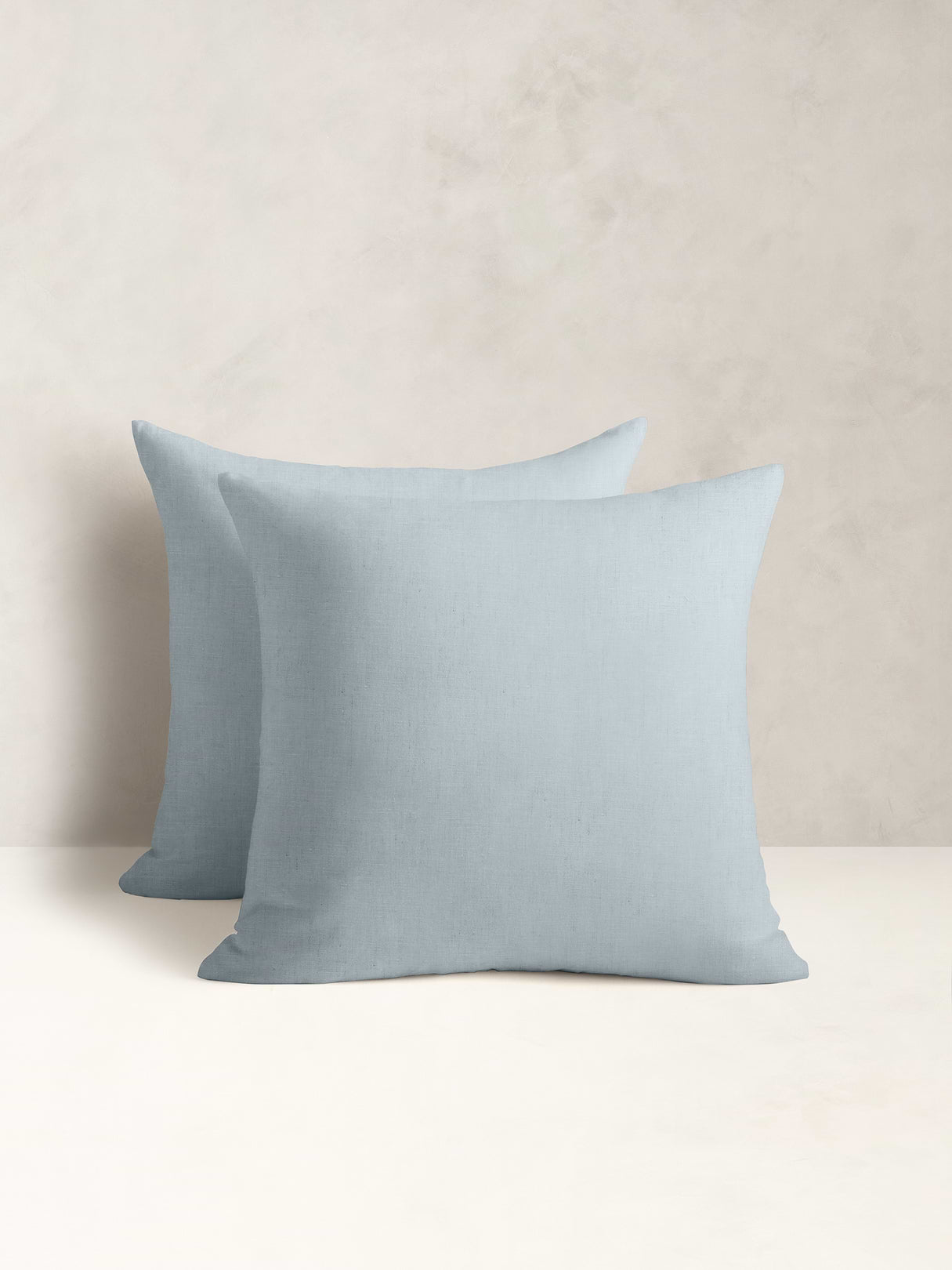 Fine Linen Sham Set - Sky Blue