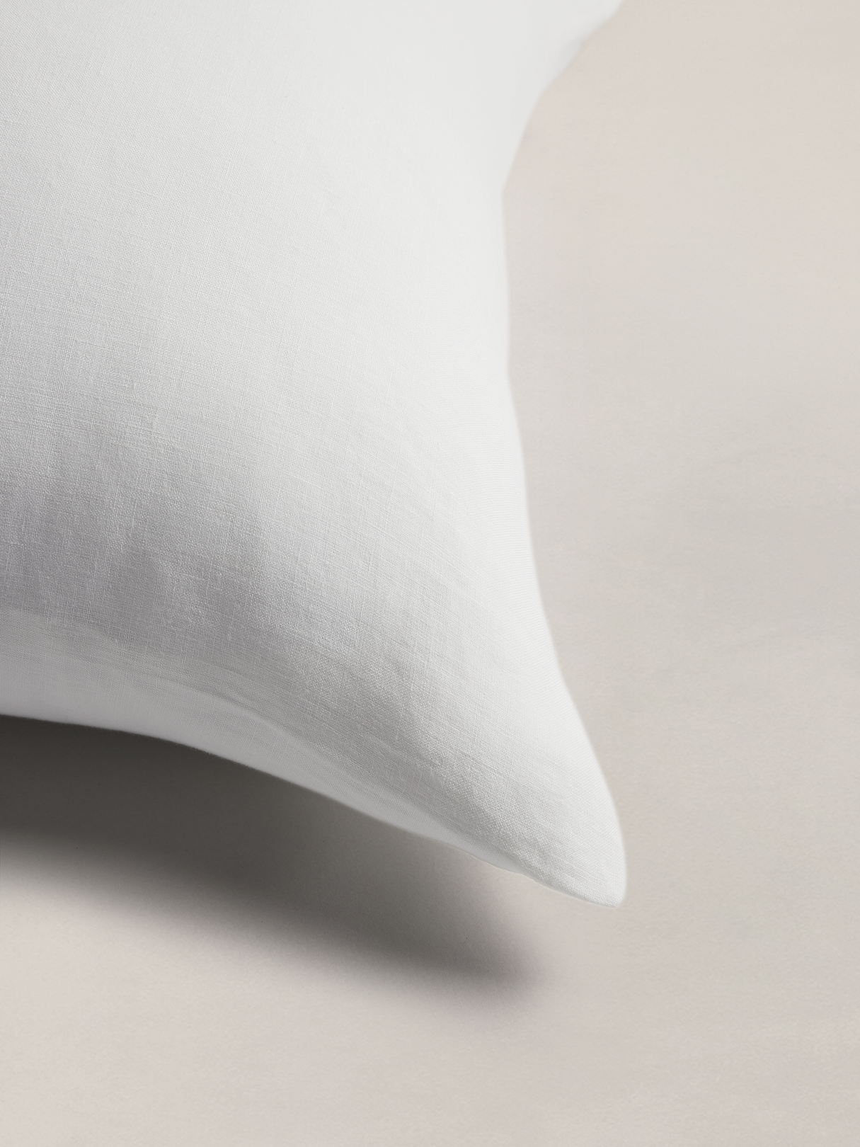 Fine Linen Sham Set - White