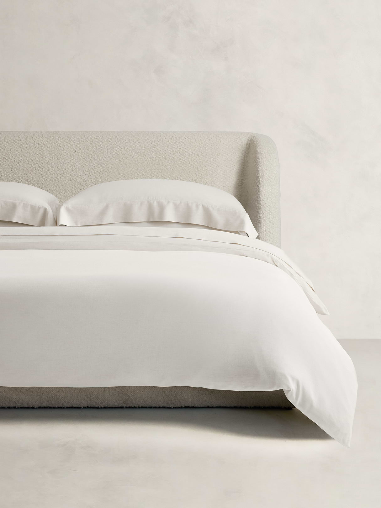 Cotton-Cashmere-Silk Duvet Cover - White
