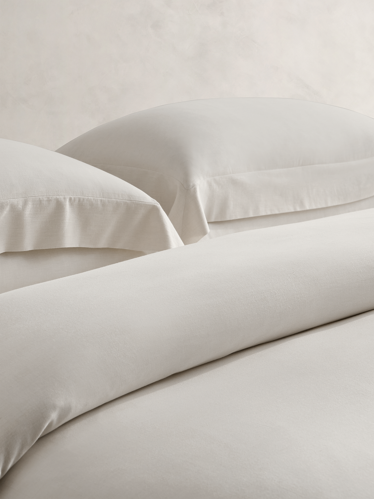 Cotton-Cashmere-Silk Duvet Cover - White