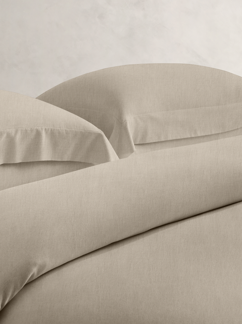 Cotton-Cashmere-Silk Duvet Cover - Sand Beige